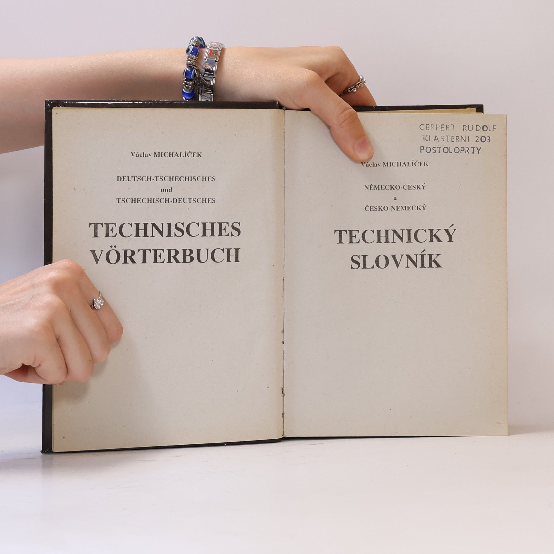 Václav Michalíček Technický slovník česko-německý, německo-český