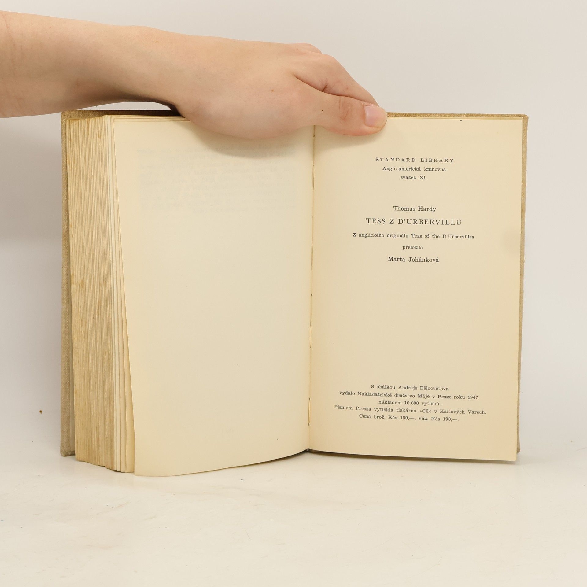 Thomas Hardy Tess z d'Urbervillů