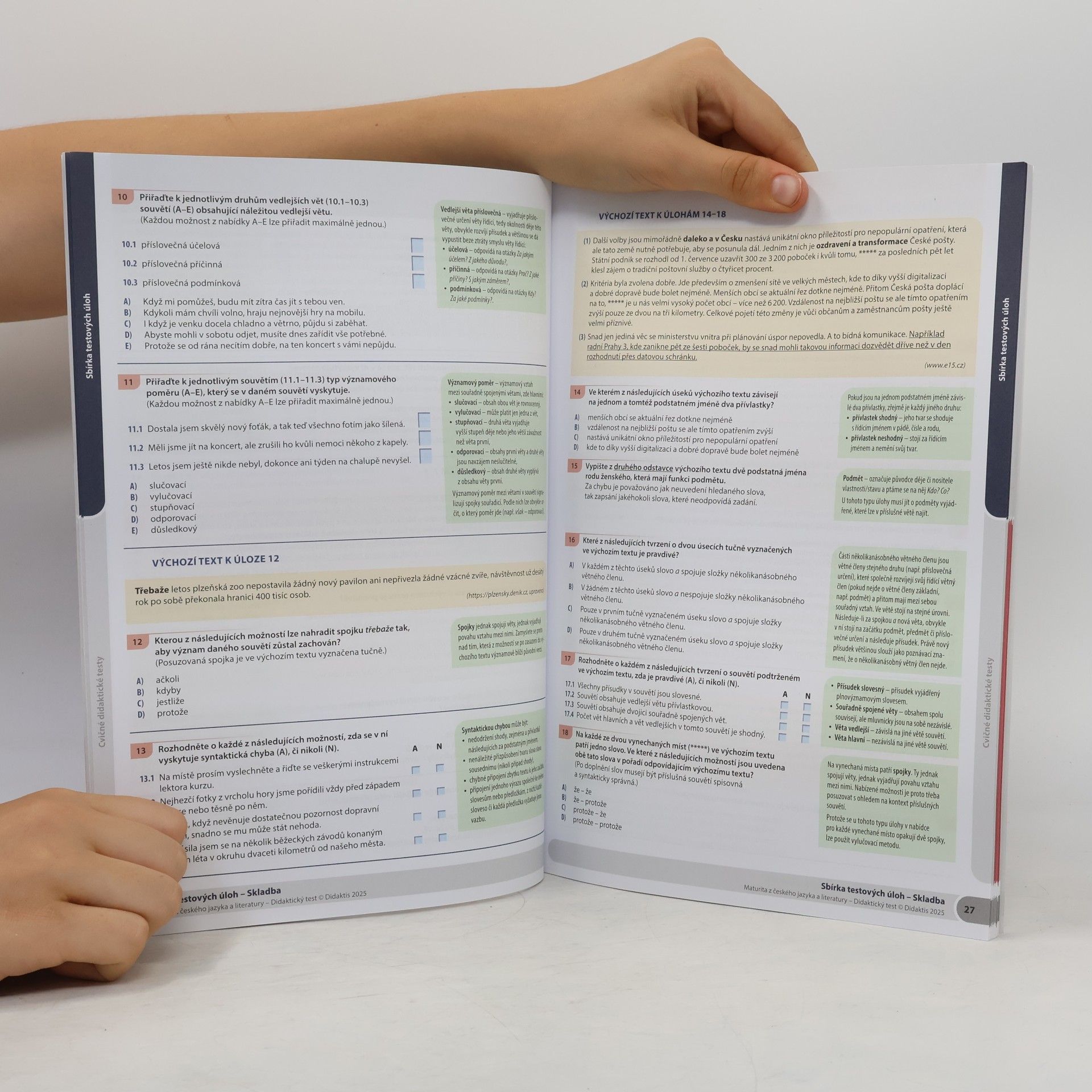 Kolektiv autorů Maturita z českého jazyka a literatury. Didaktický test 2026