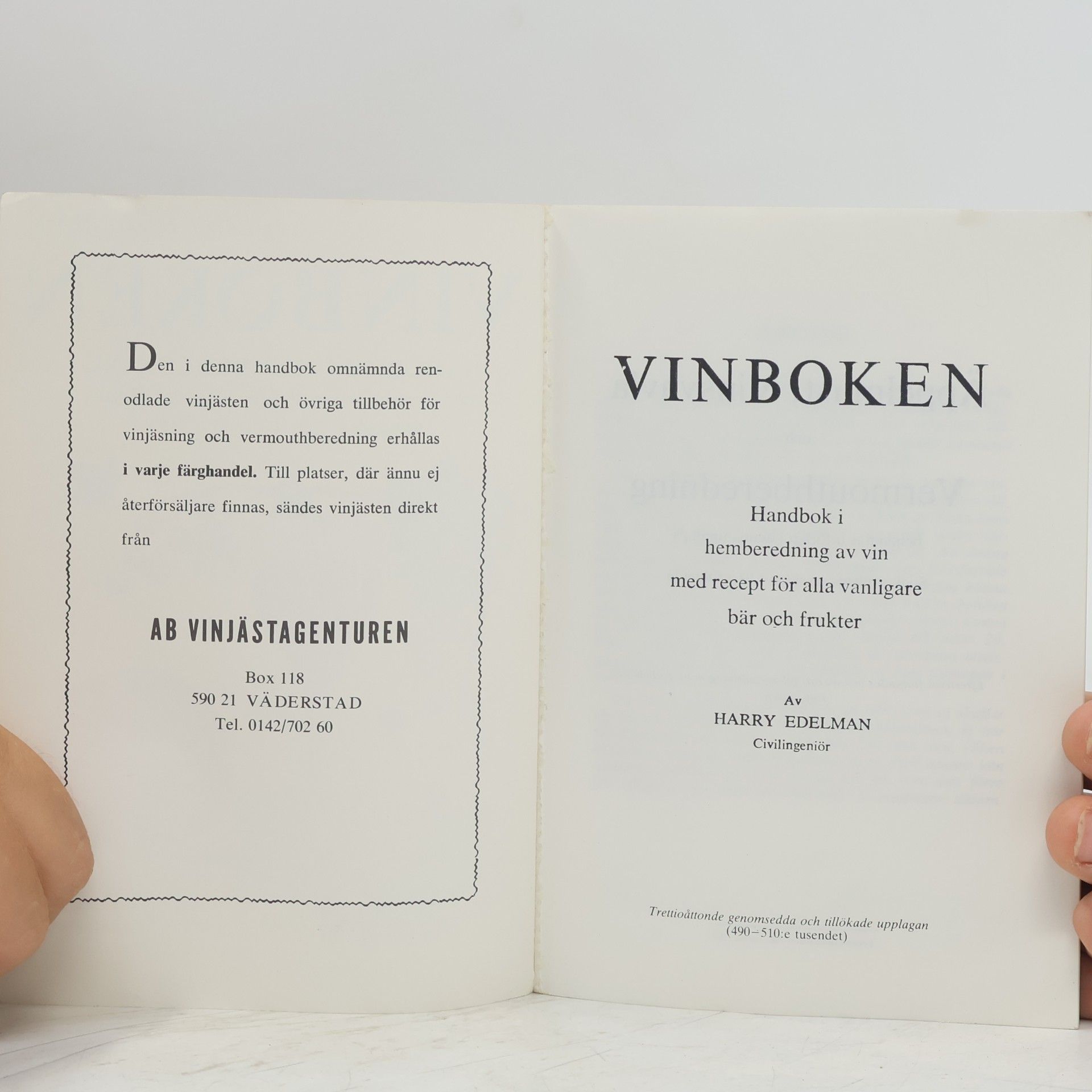 Harry Edelman Vinboken