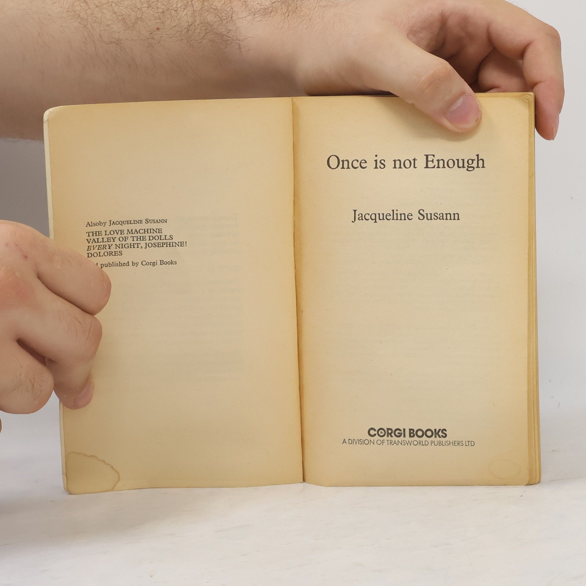 Jacqueline Susann Once Is Not Enough