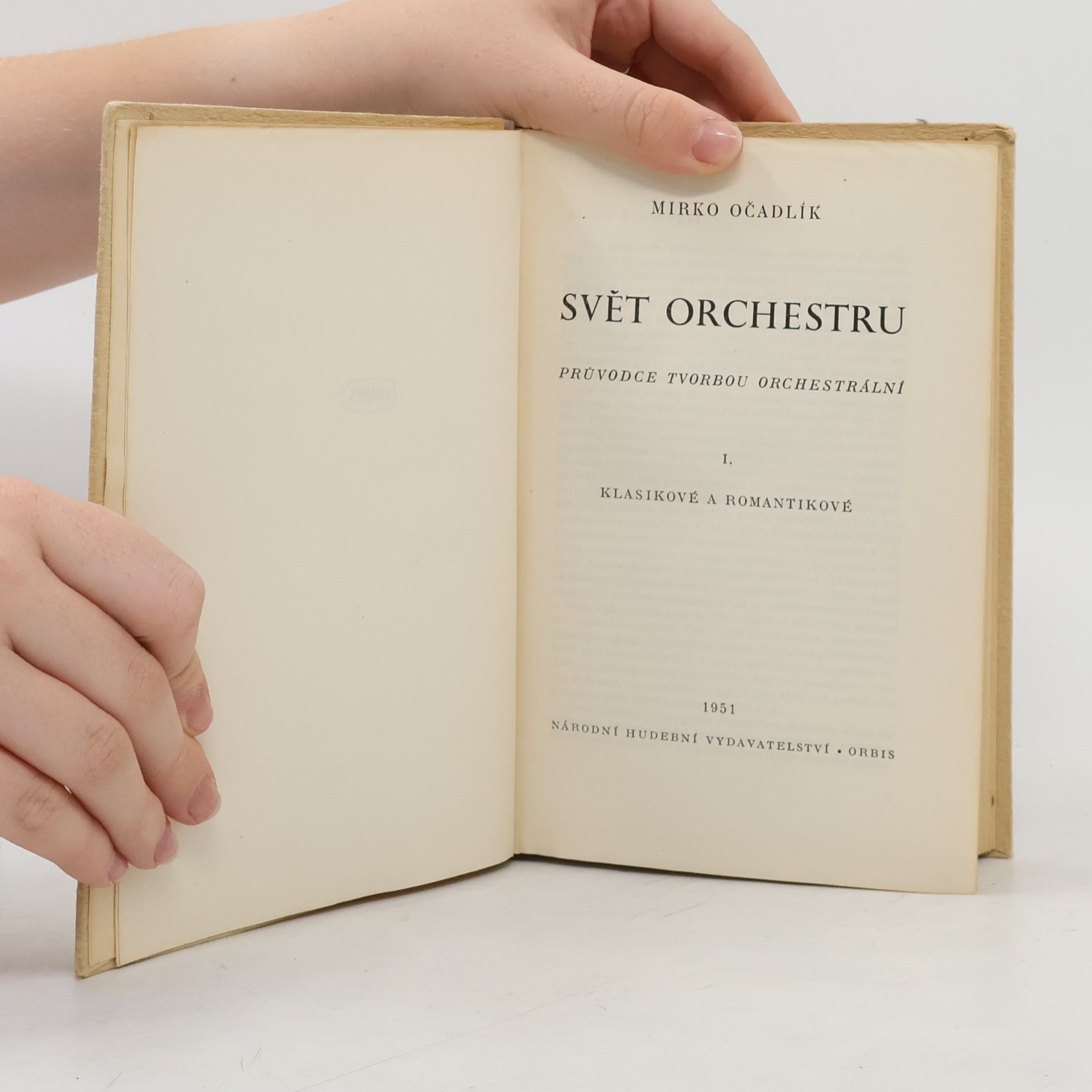 Mirko Očadlík Svět orchestru I.