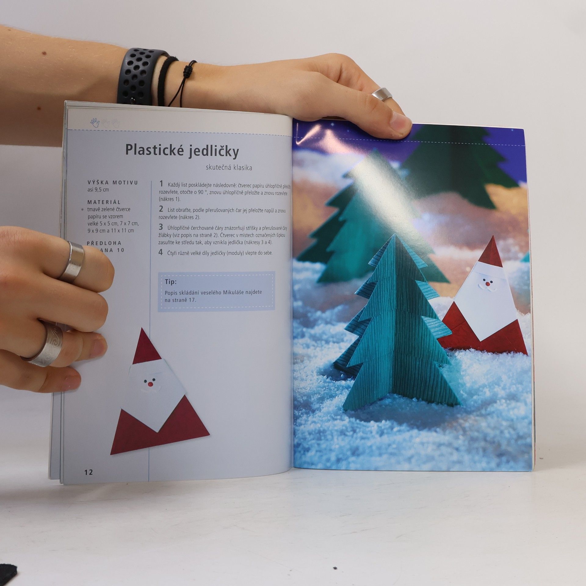 Armin Täubner Vánoční skládanky: origami hvězdy, skřítci, zvířátka, andílci