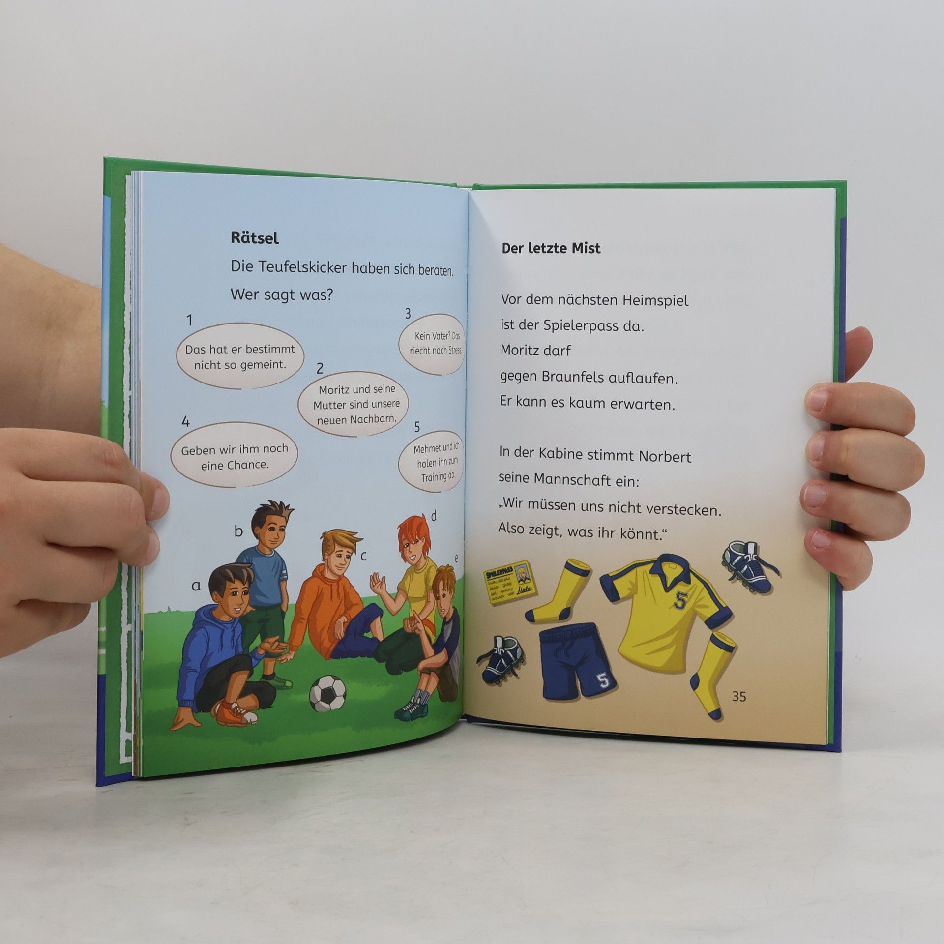Frauke Nahrgang Teufelskicker, Bücherhelden 1. Klasse, Moritz macht das Spiel