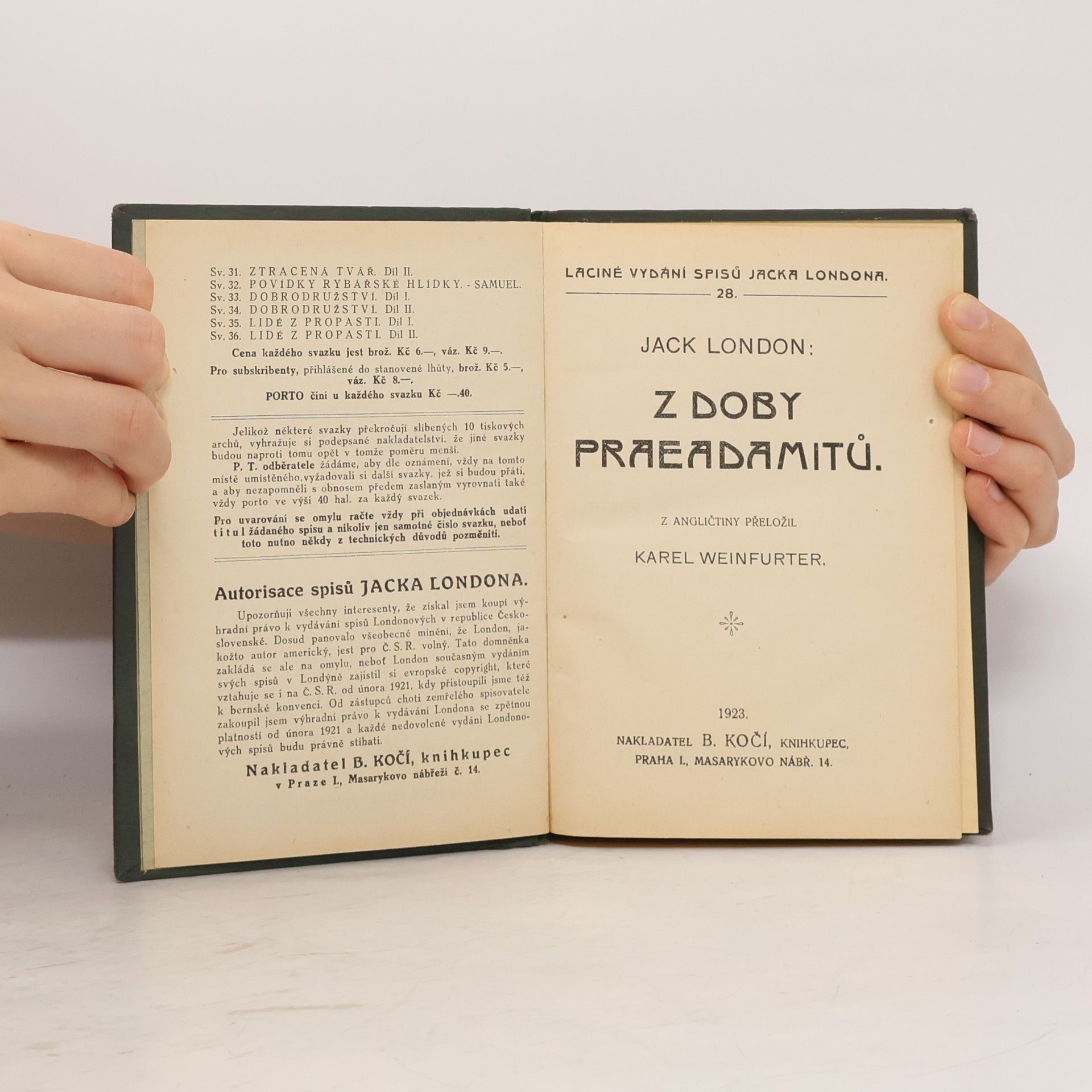Jack London Z doby preadamitů