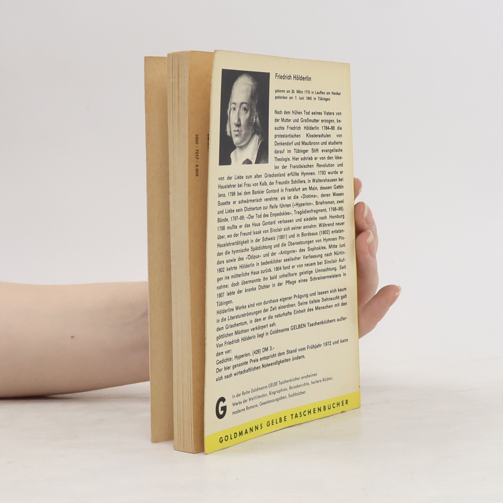 Friedrich Hölderlin Der Tod des Empedokles