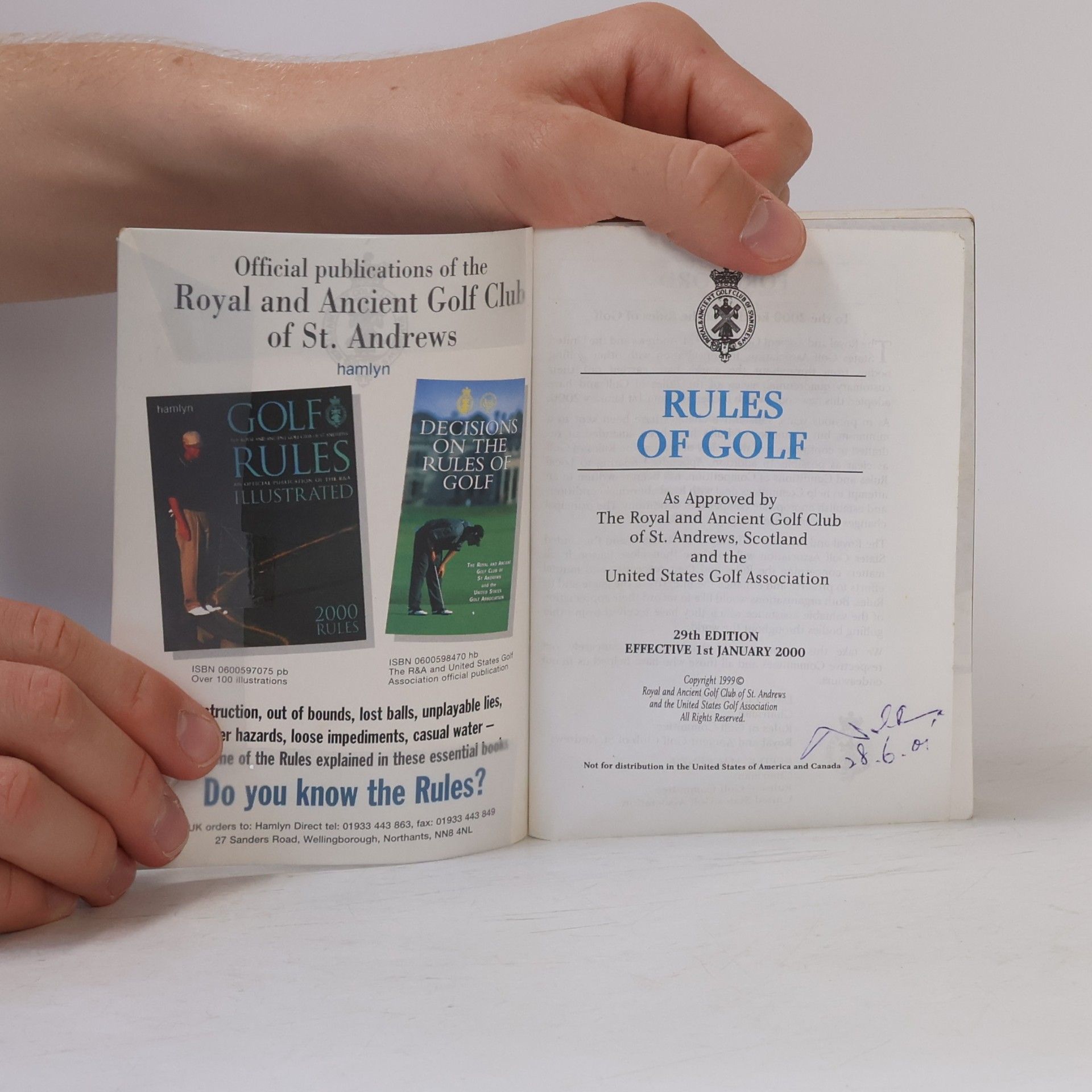 Various authors Rules of Golf