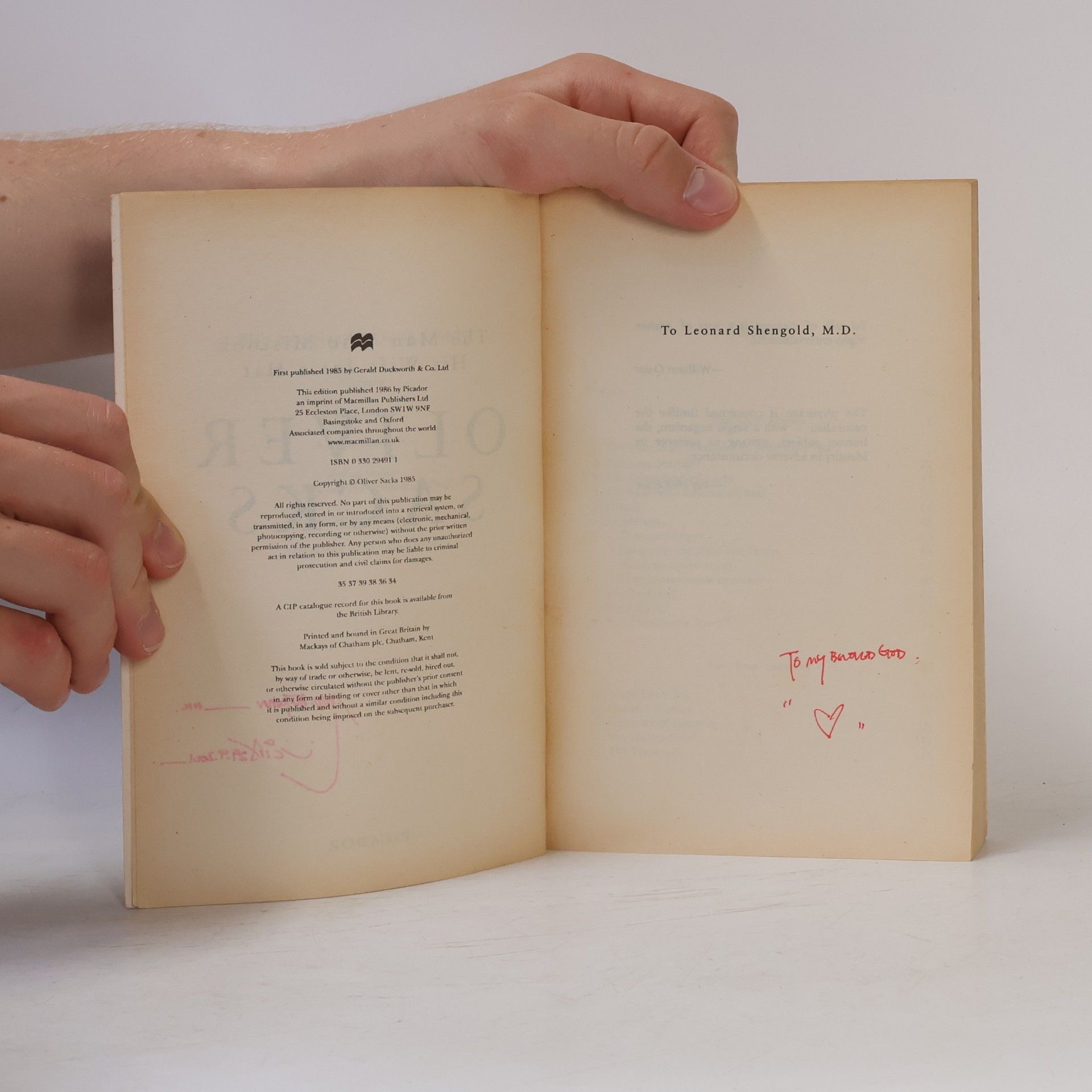 Oliver Sacks The Man Who Mistook His Wife for a Hat