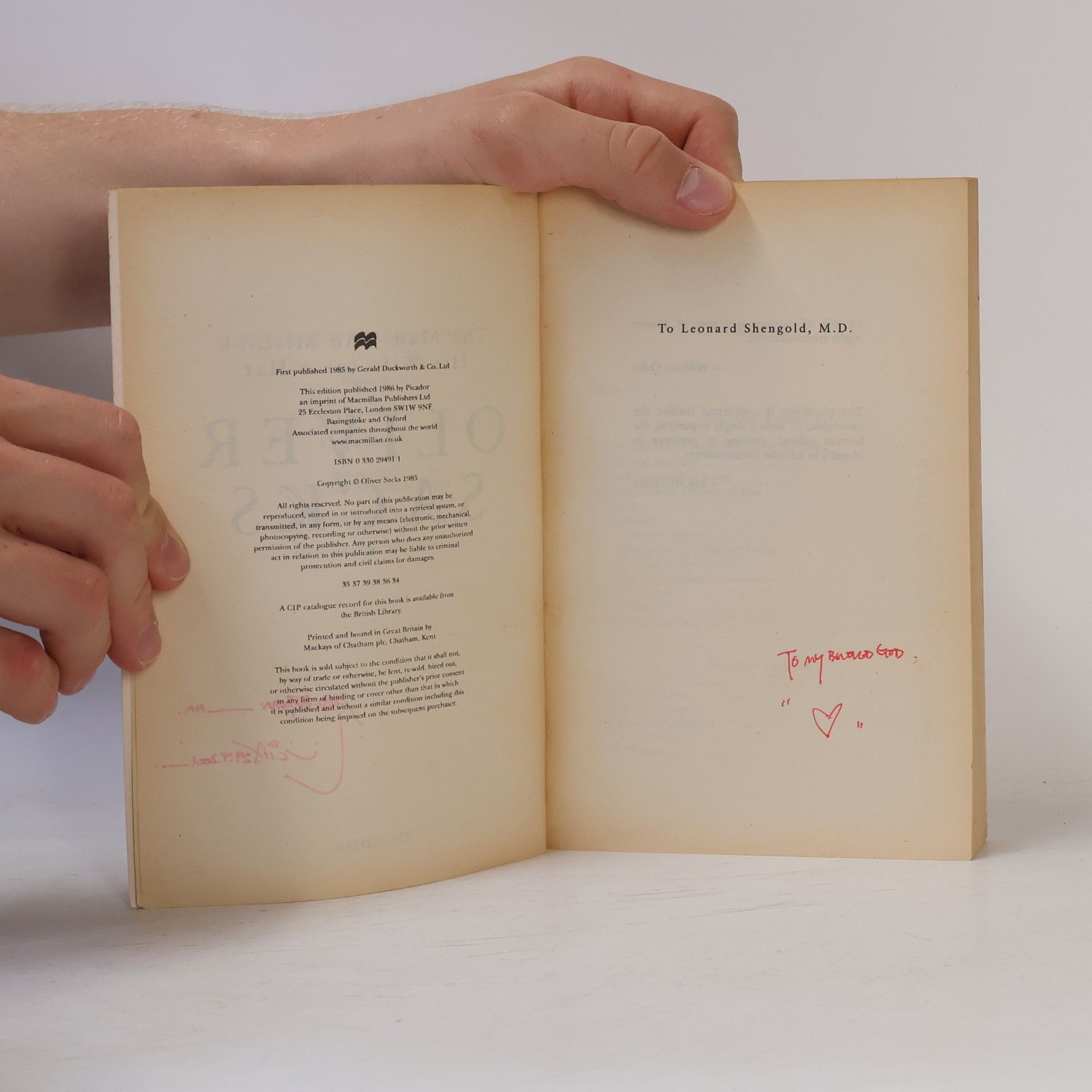 Oliver Sacks The Man Who Mistook His Wife for a Hat