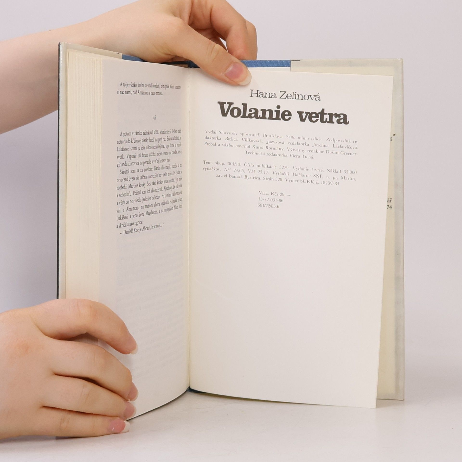 Hana Zelinová Volanie vetra