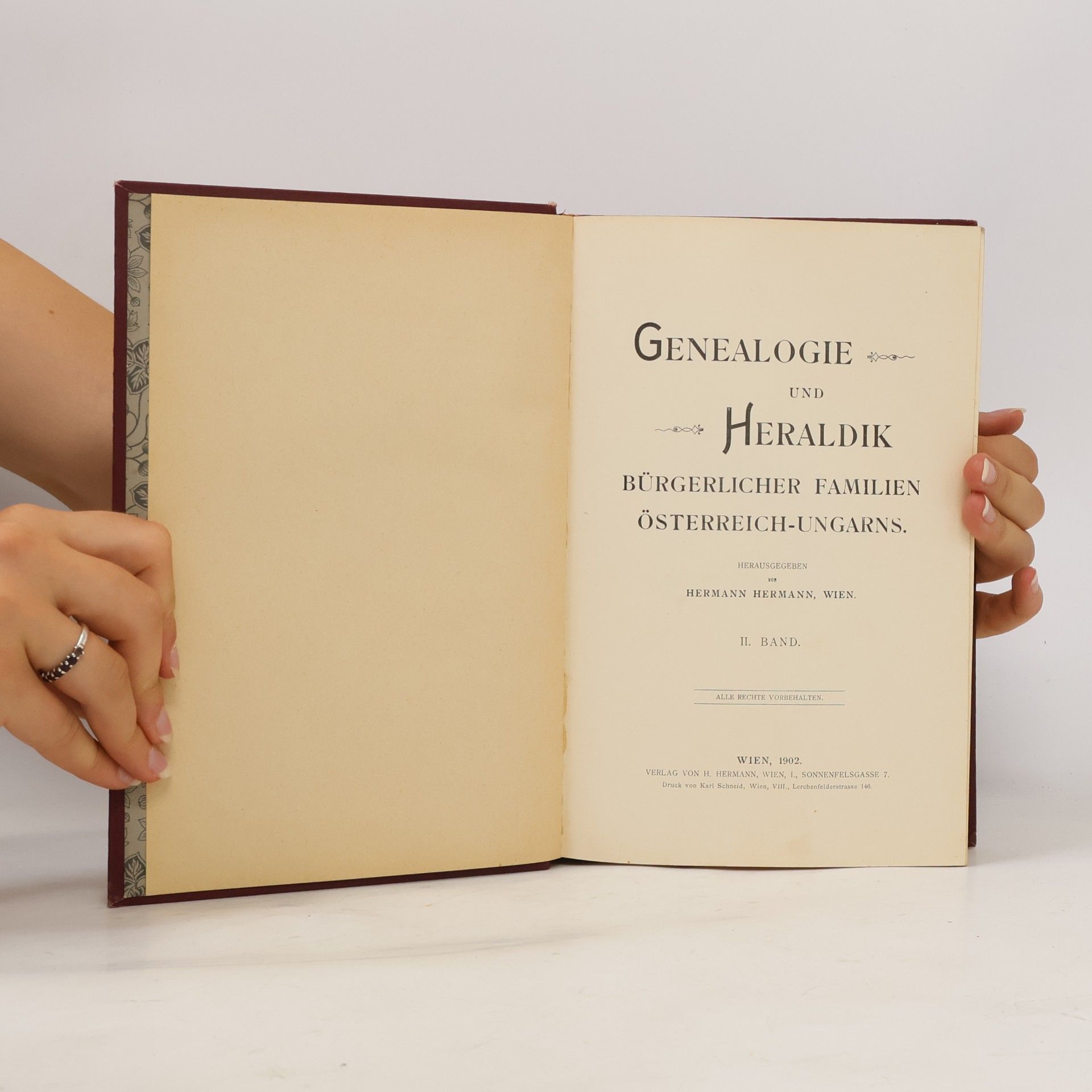 Hermann Hermann Genealogie und Heraldik bürgerlicher Familien Österreich-Ungarns