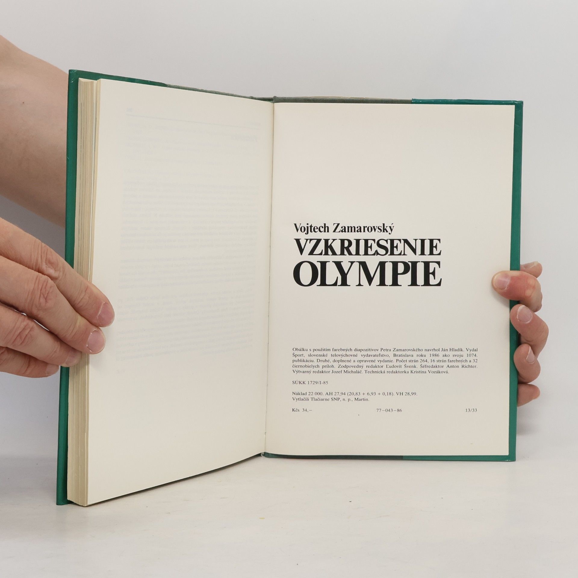 Vojtěch Zamarovský Vzkriesenie Olympie