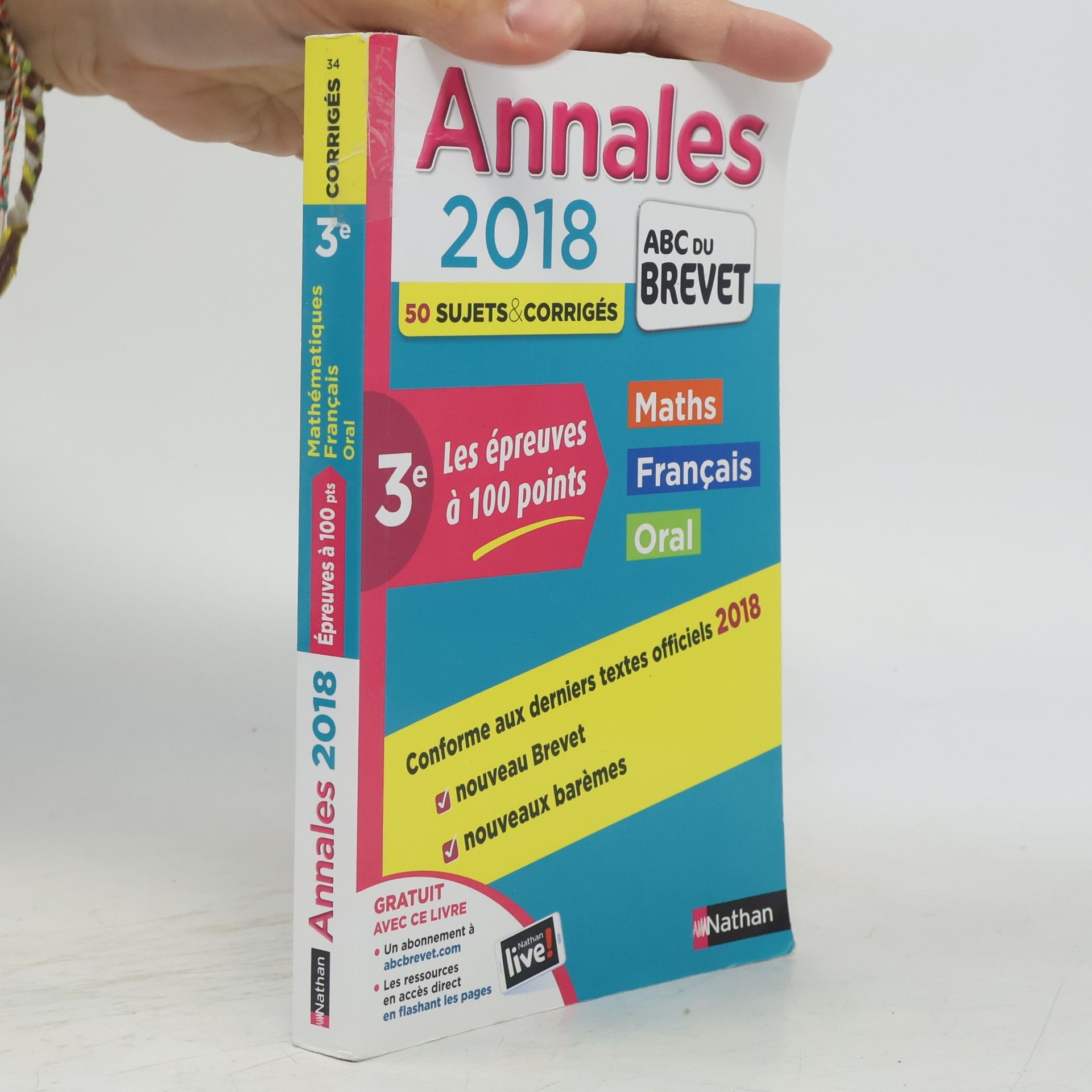 Thomas Bouhours Annales Brevet Les épreuves à 100 points 3e