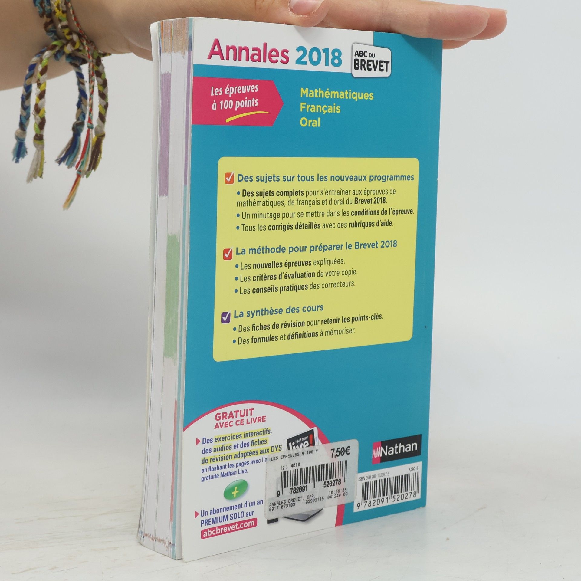Carole Feugère Annales Brevet Les épreuves à 100 points 3e