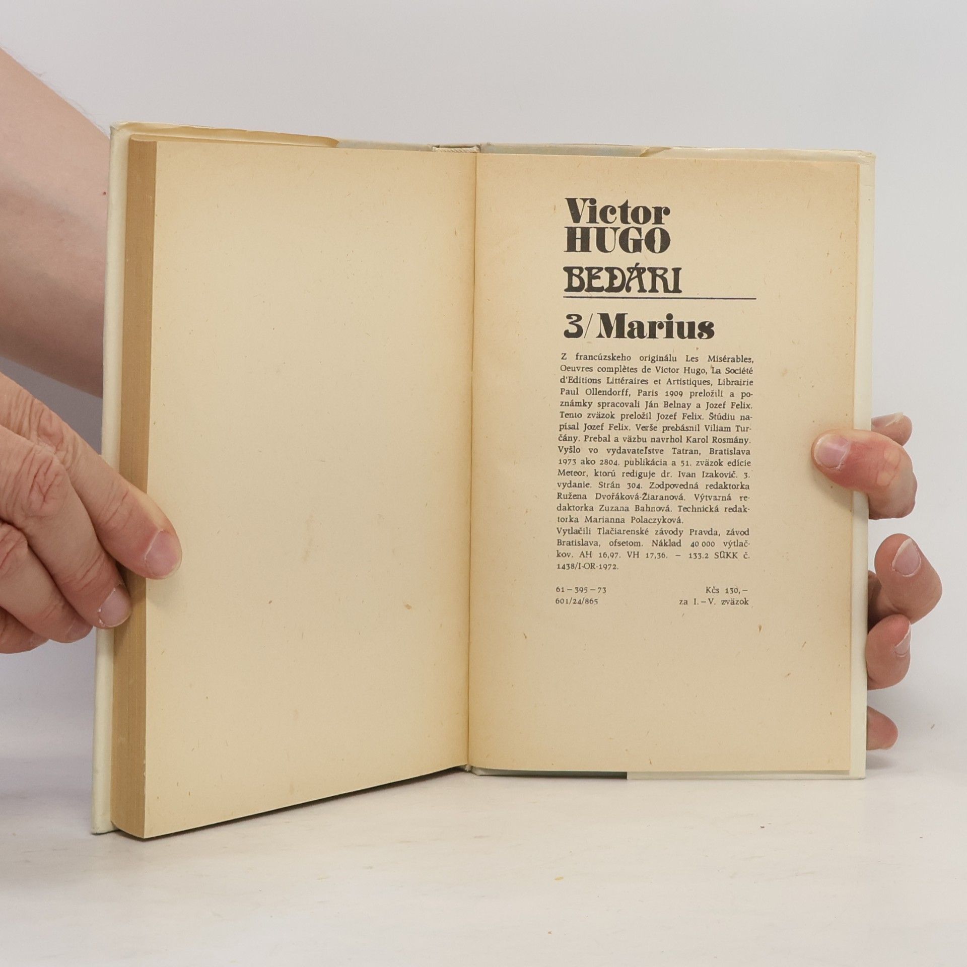 Victor Hugo Bedári 3. Marius