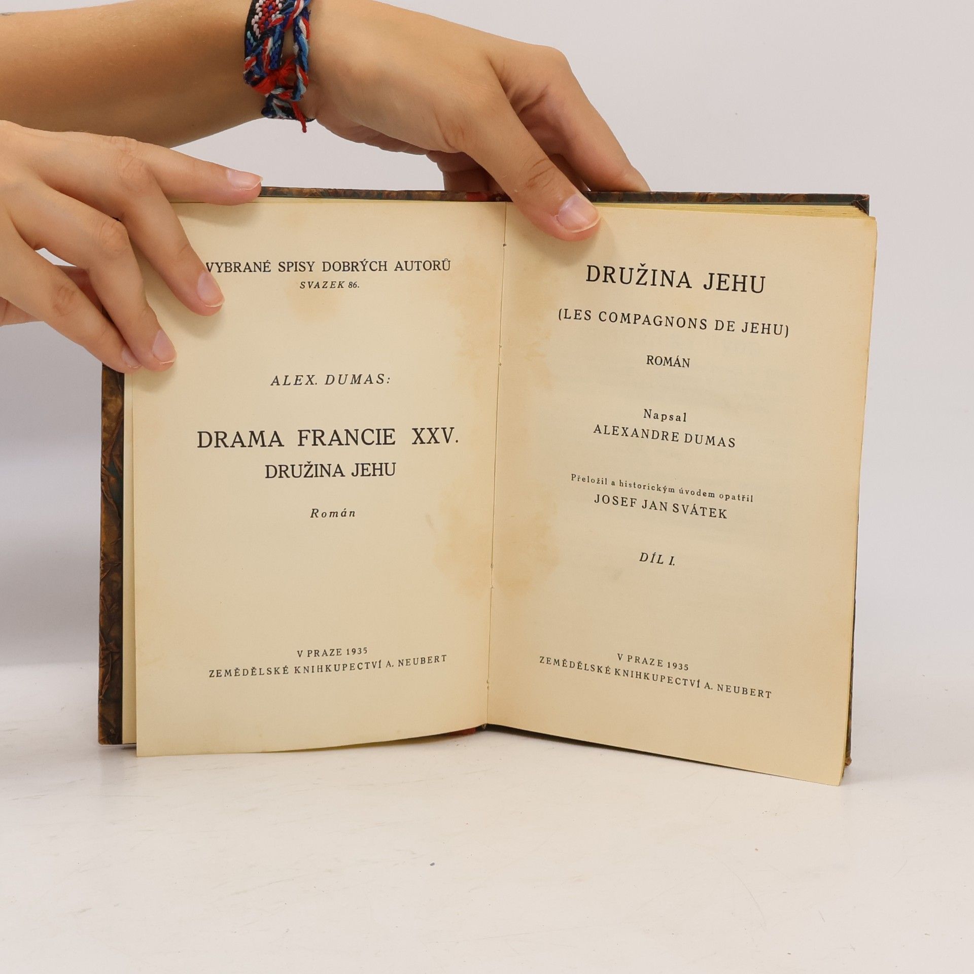 Alexandre Dumas der Ältere Družina Jehu I.