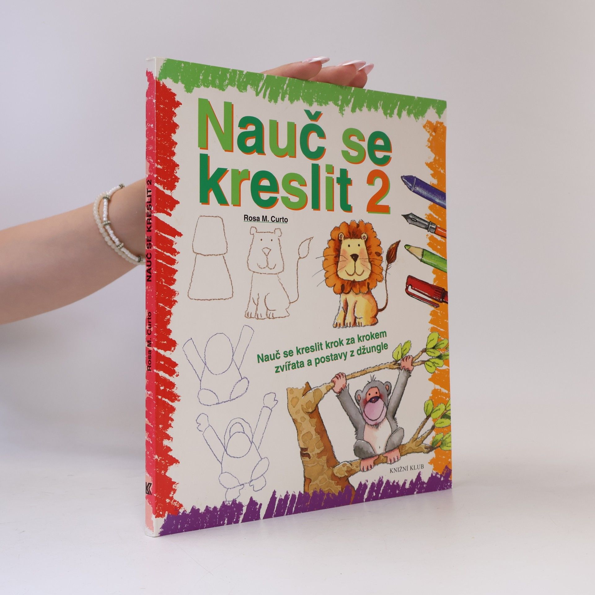 Nauč se kreslit 2. Nauč se kreslit krok za krokem zvířata a postavy z džungle