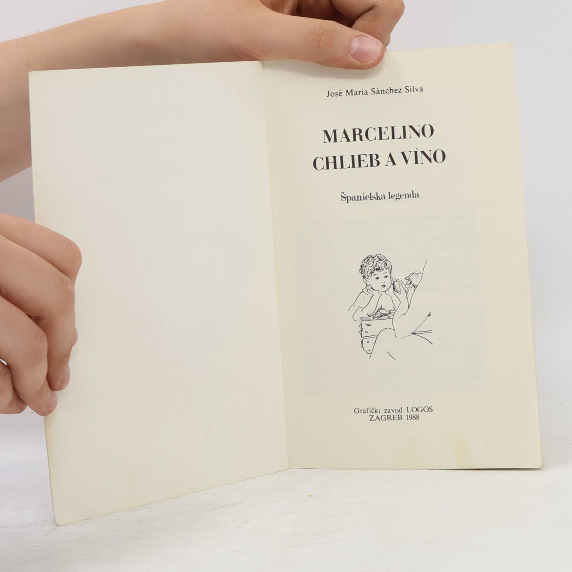 José María Sánchez-Silva Marcelino. Chlieb a víno