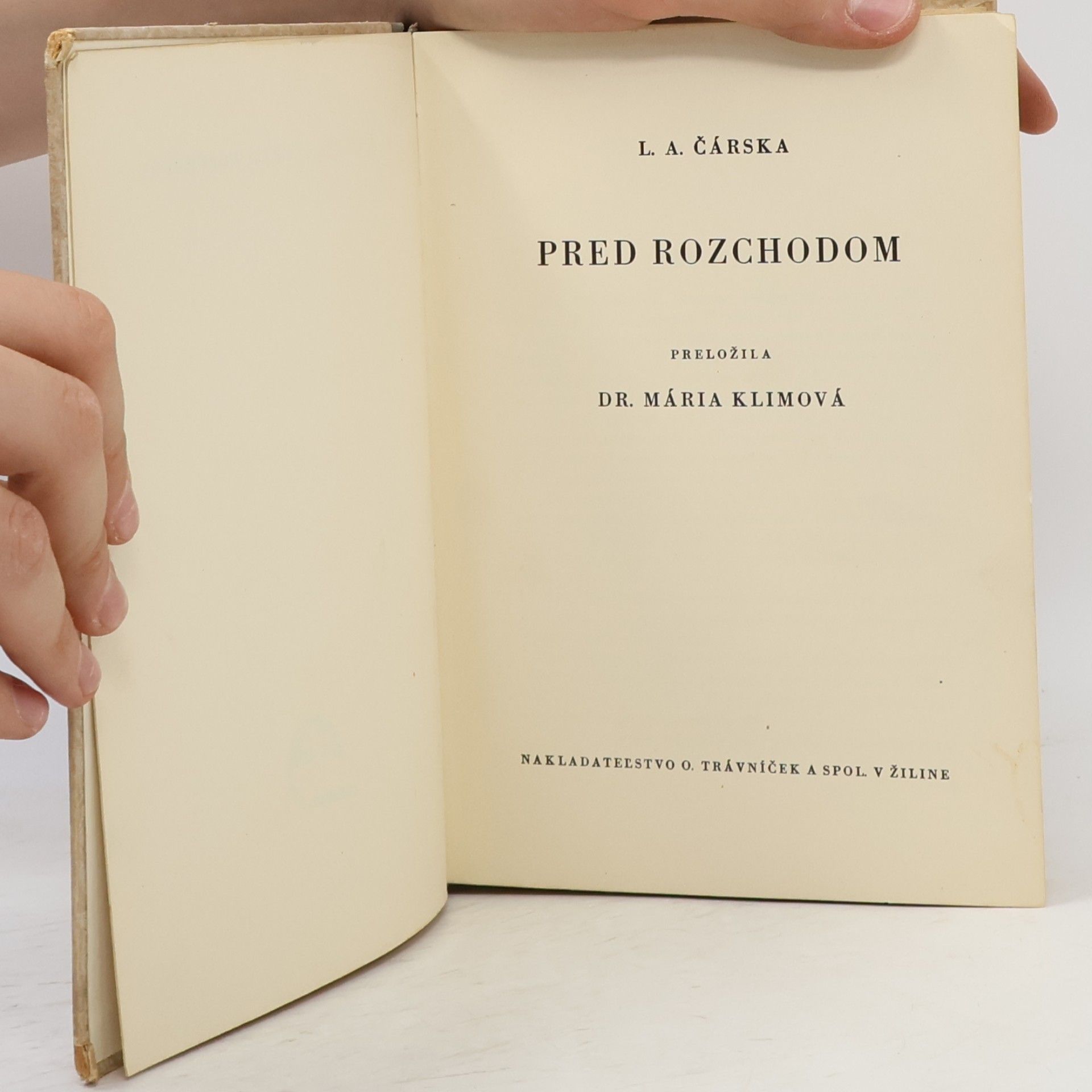 Lidia Charskaya Pred rozchodom