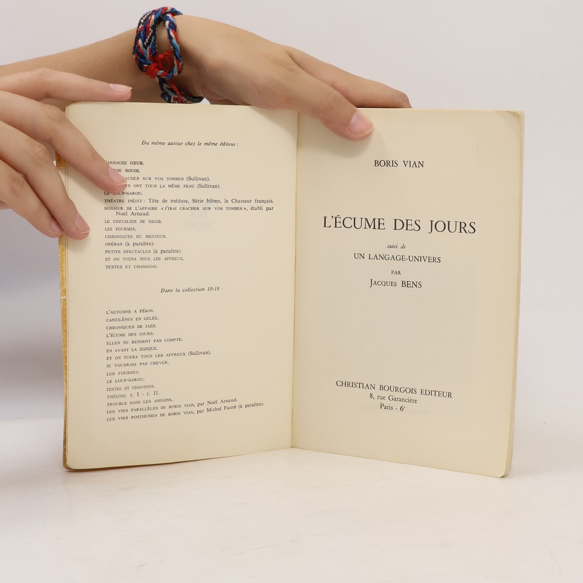 Boris Vian L'écume des jours