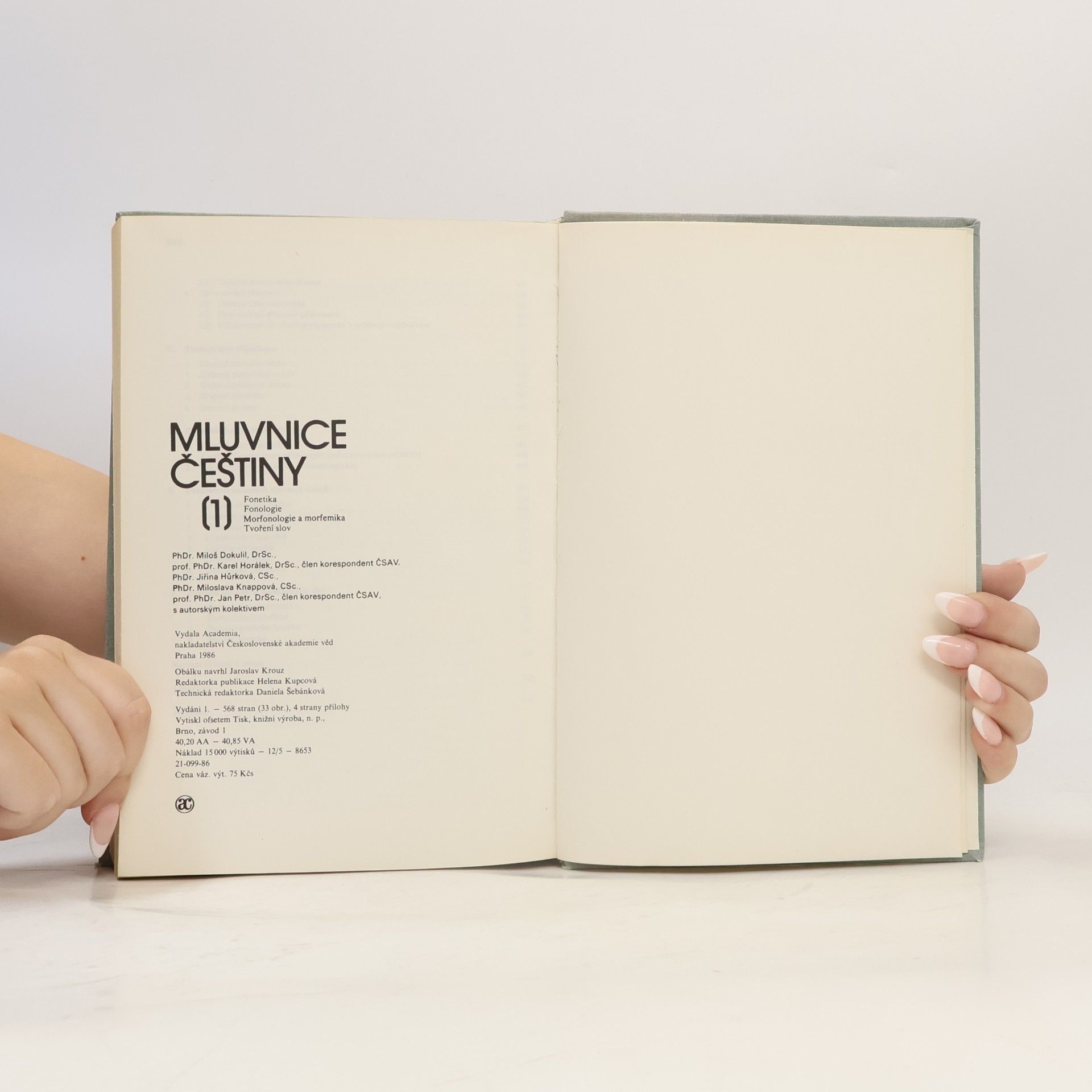 Miloš Dokulil Mluvnice češtiny 1