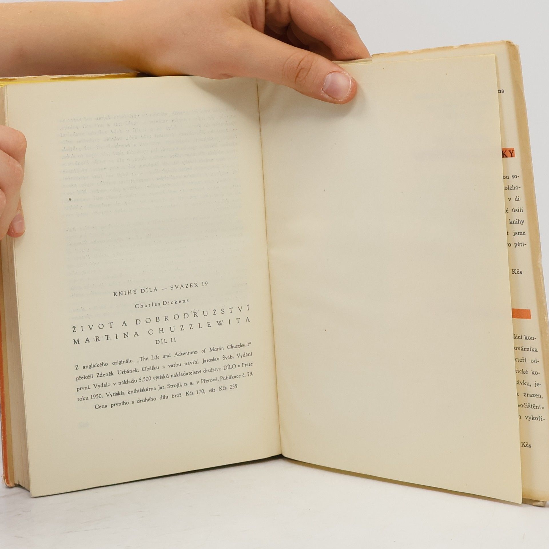 Charles Dickens Život a dobrodružství Martina Chuzzlewita. II. díl