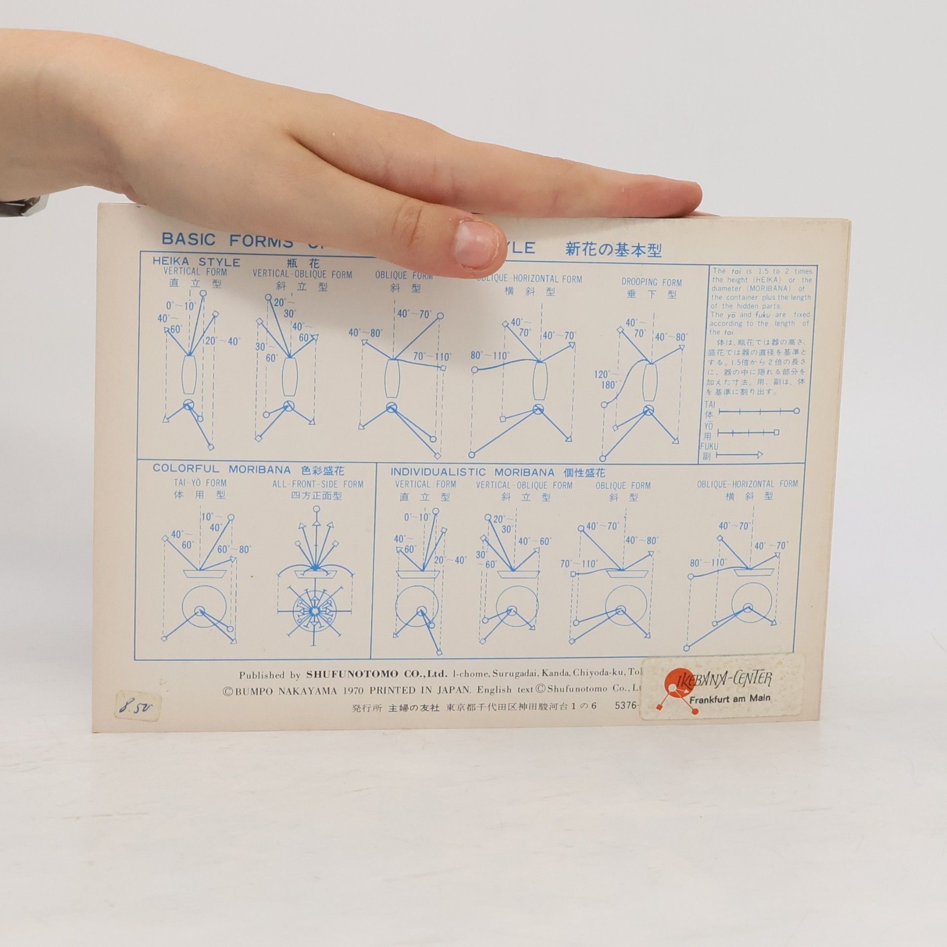 Bumpo Nakayama Mishoryu Nakayama Bumpokai: Shinka Style. 未生流中山文甫会 新花