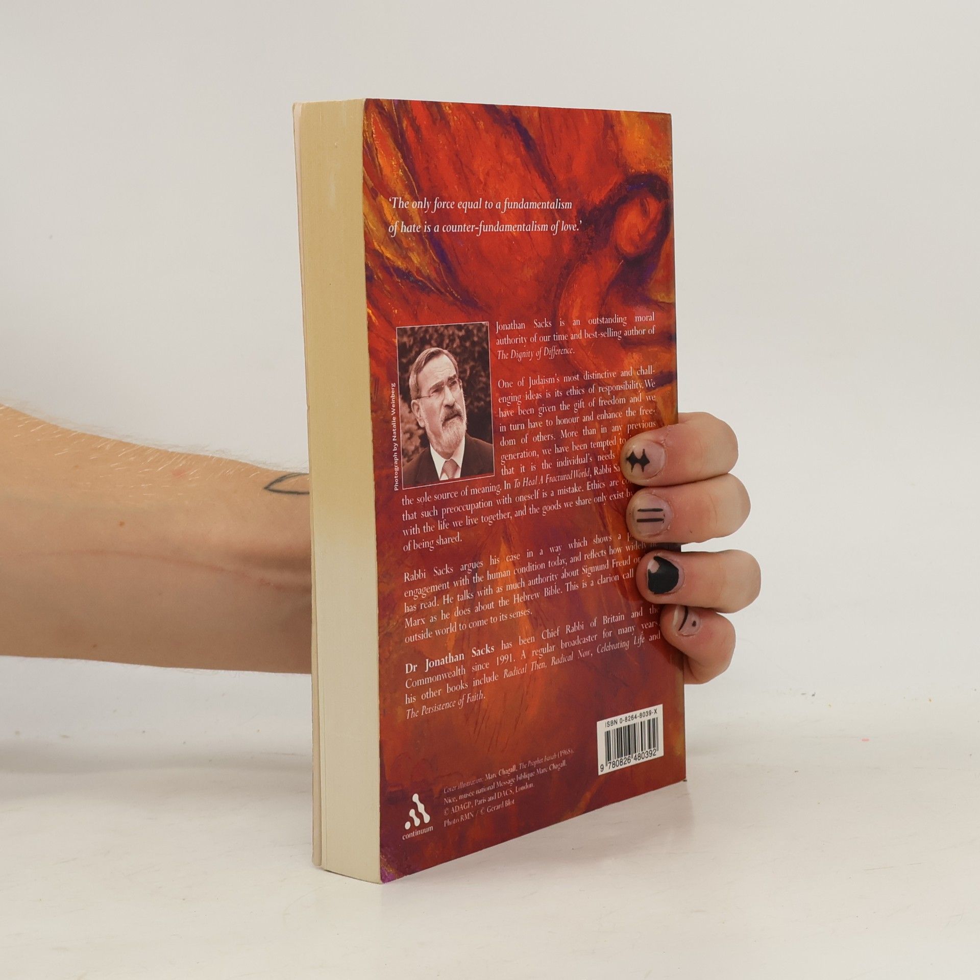 Jonathan Sacks To Heal a Fractured World