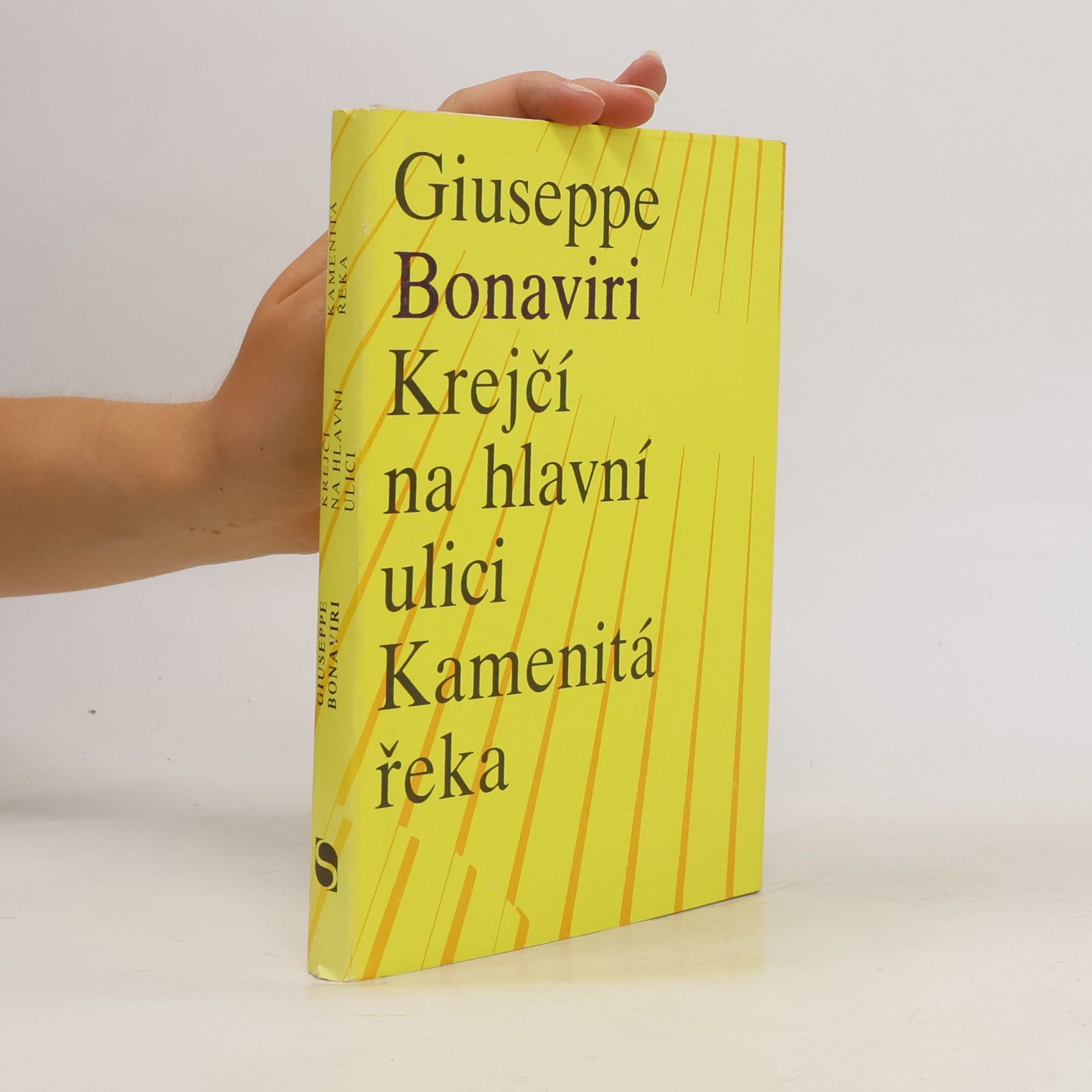 Giuseppe Bonaviri Krejčí na hlavní ulici. Kamenitá řeka