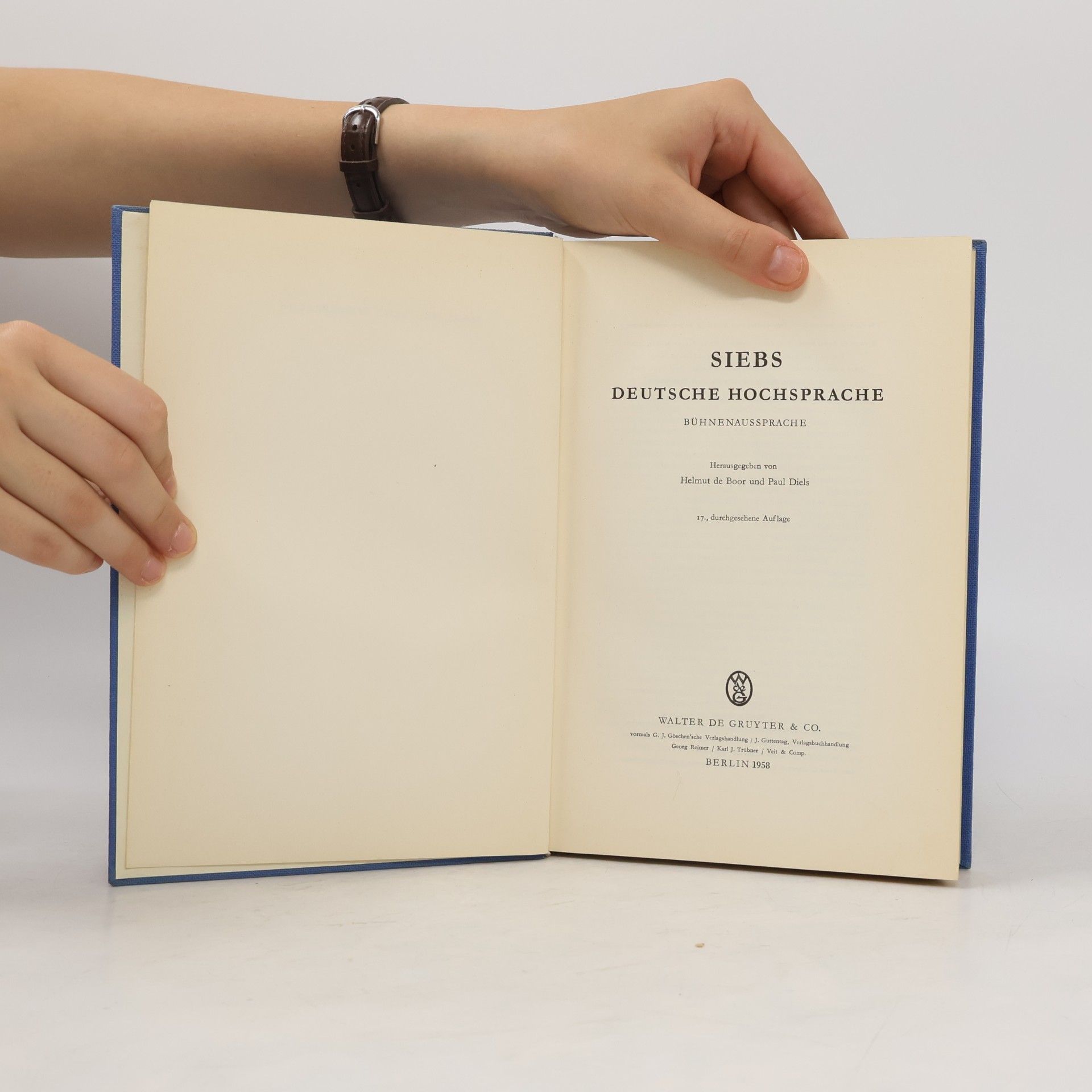 Helmut de Boor Siebs: Deutsche Hochsprache