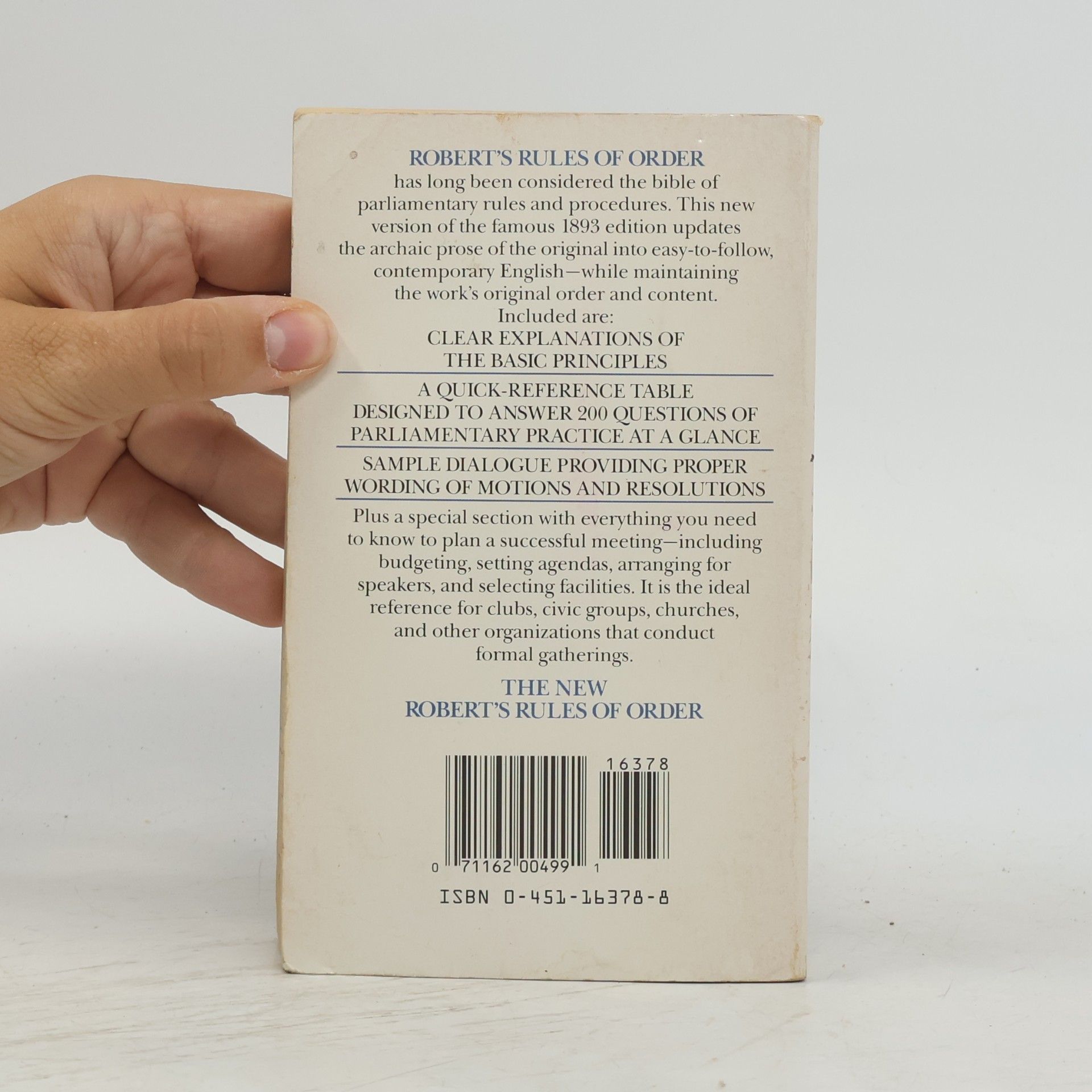Mary Ann De Vries Signet: The New Robert's Rules of Order