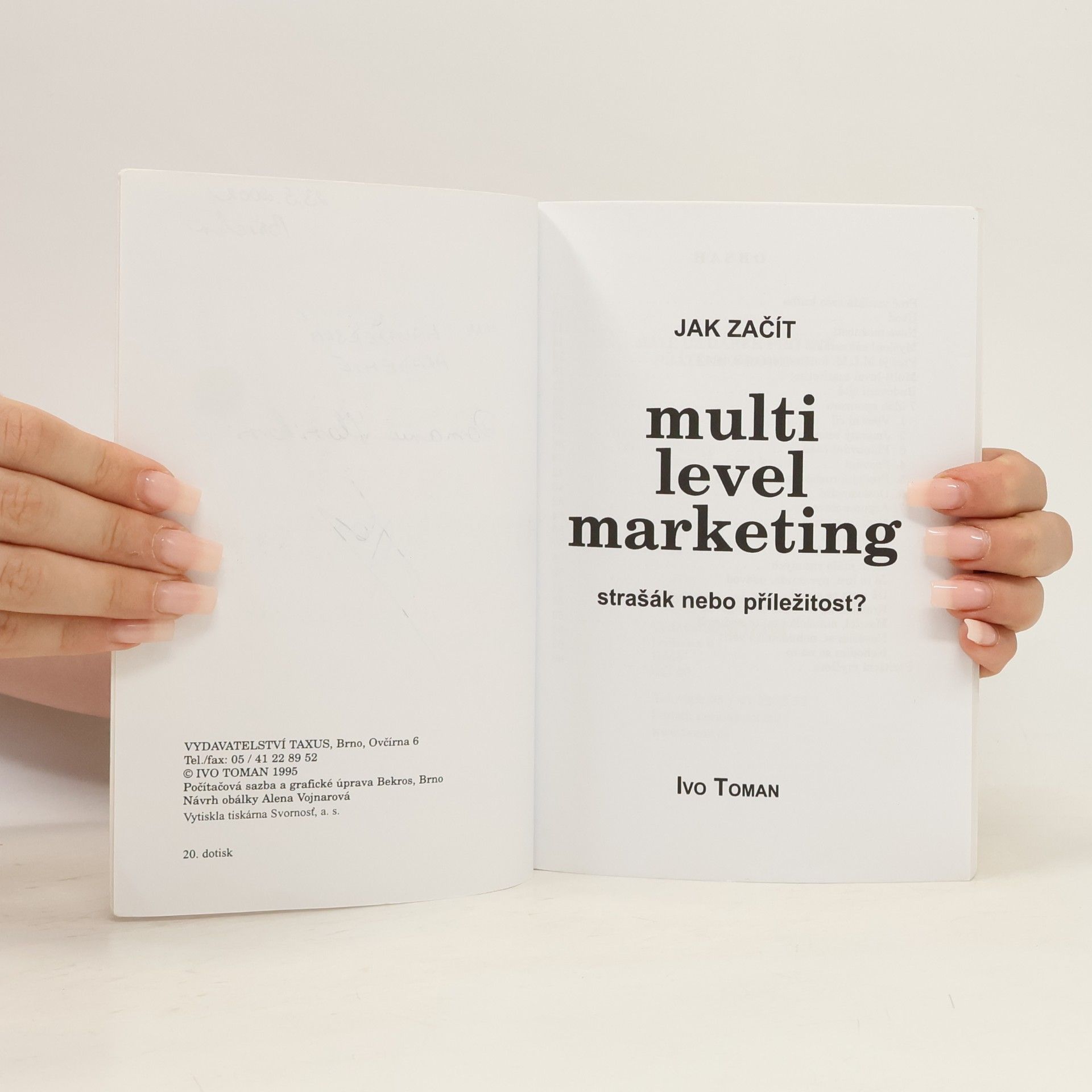 Ivo Toman Jak začít Multi Level Marketing