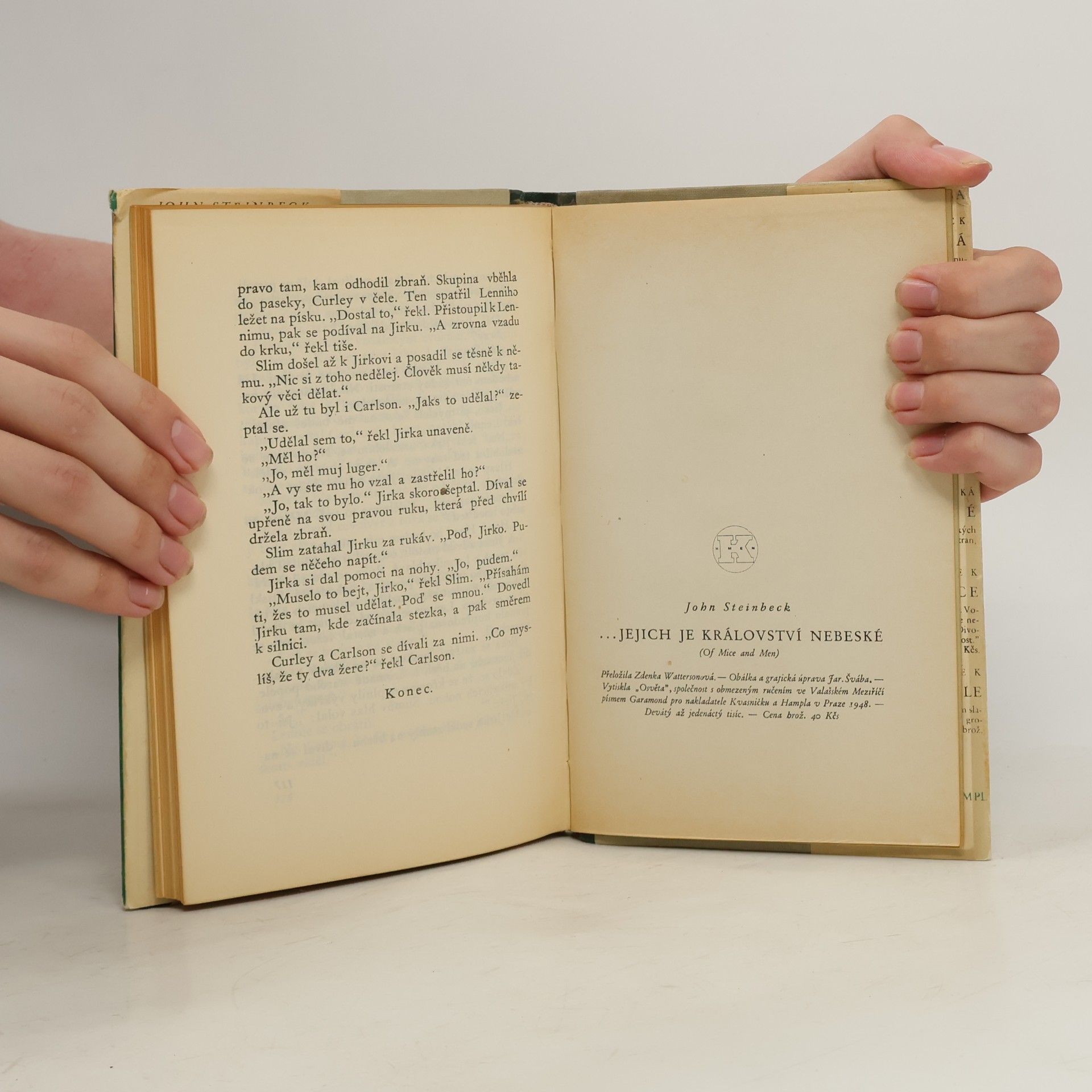 John Steinbeck ...jejich je králoství nebeské (o myších a lidech)