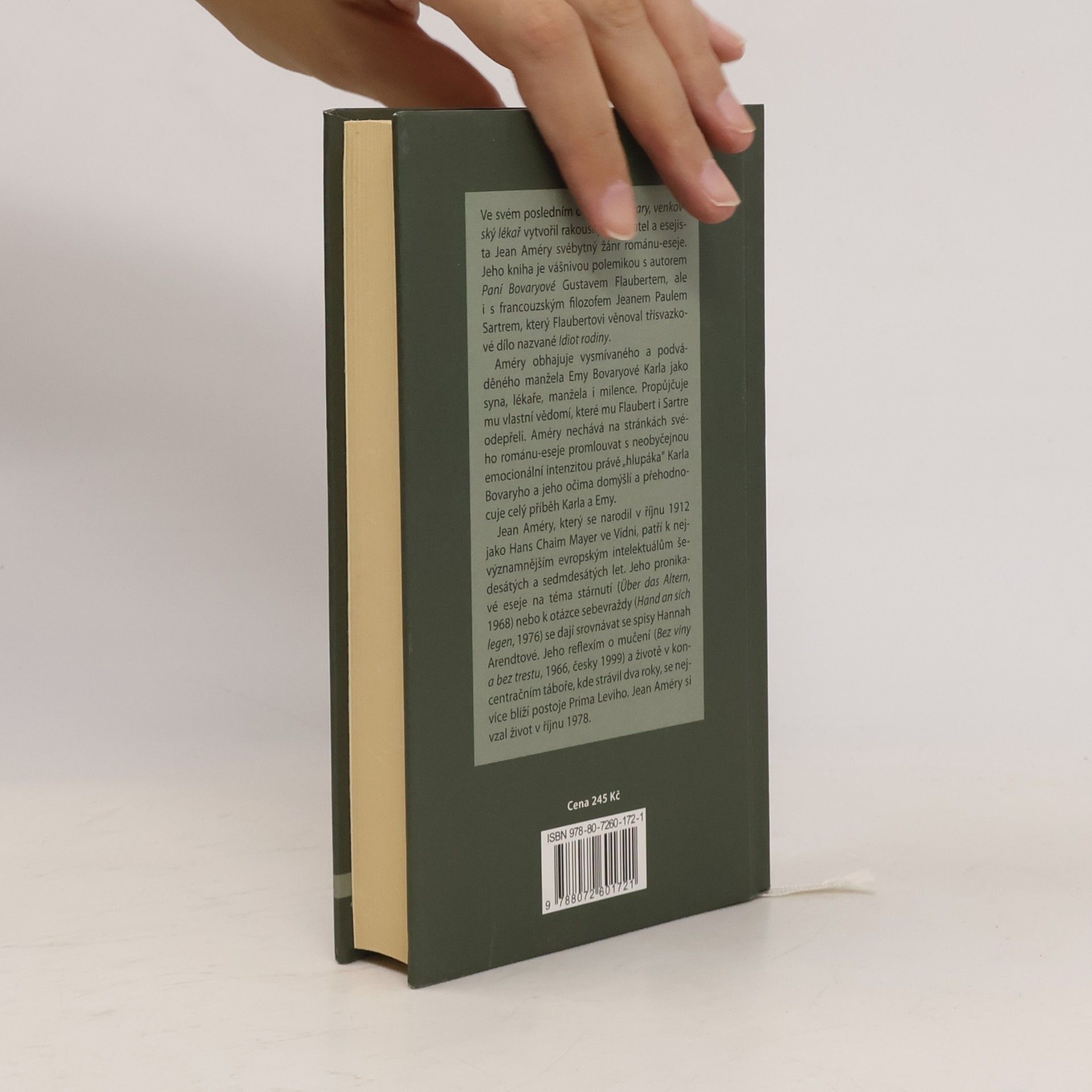 Jean Améry Karel Bovary, venkovský lékař. Portrét obyčejného muže