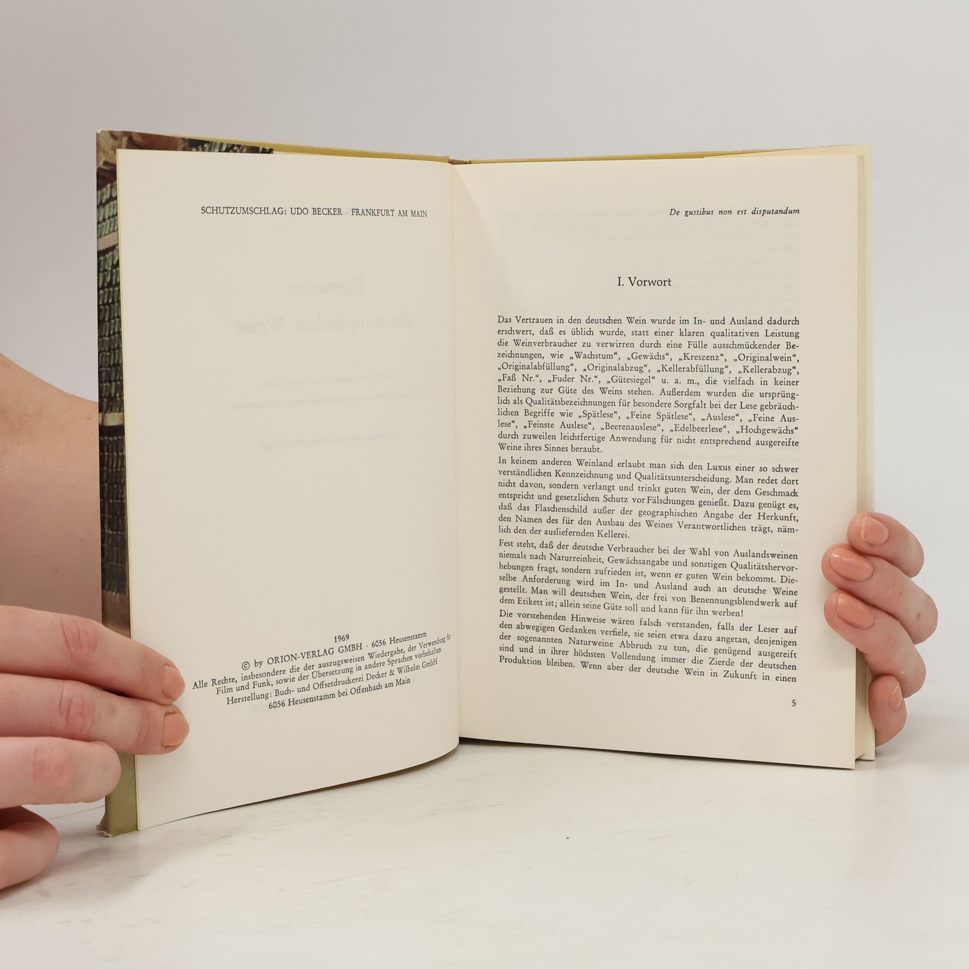 Herbert de Bary Eigenarten der europäischen Weine