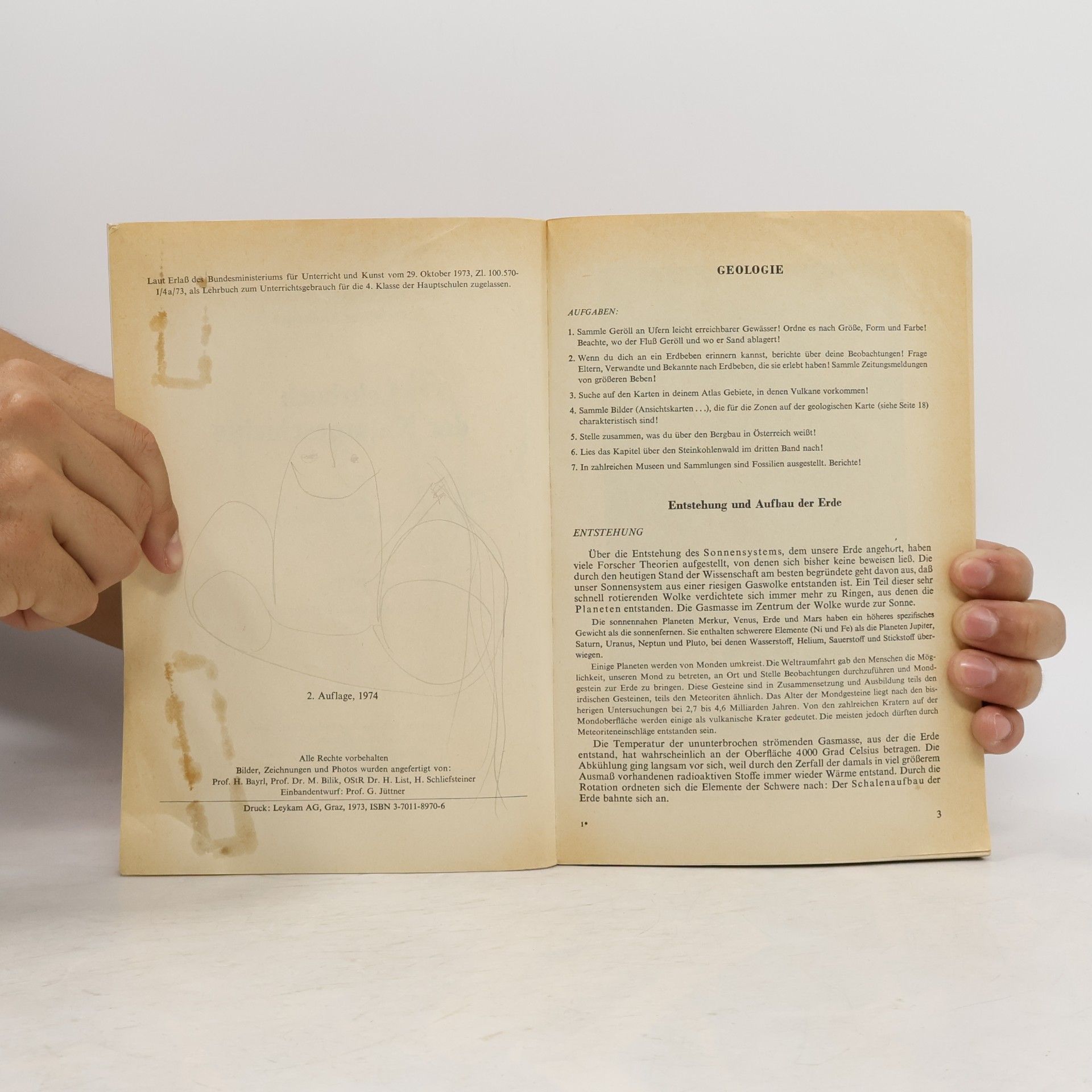 H. List Lehrbuch der Naturgeschichte