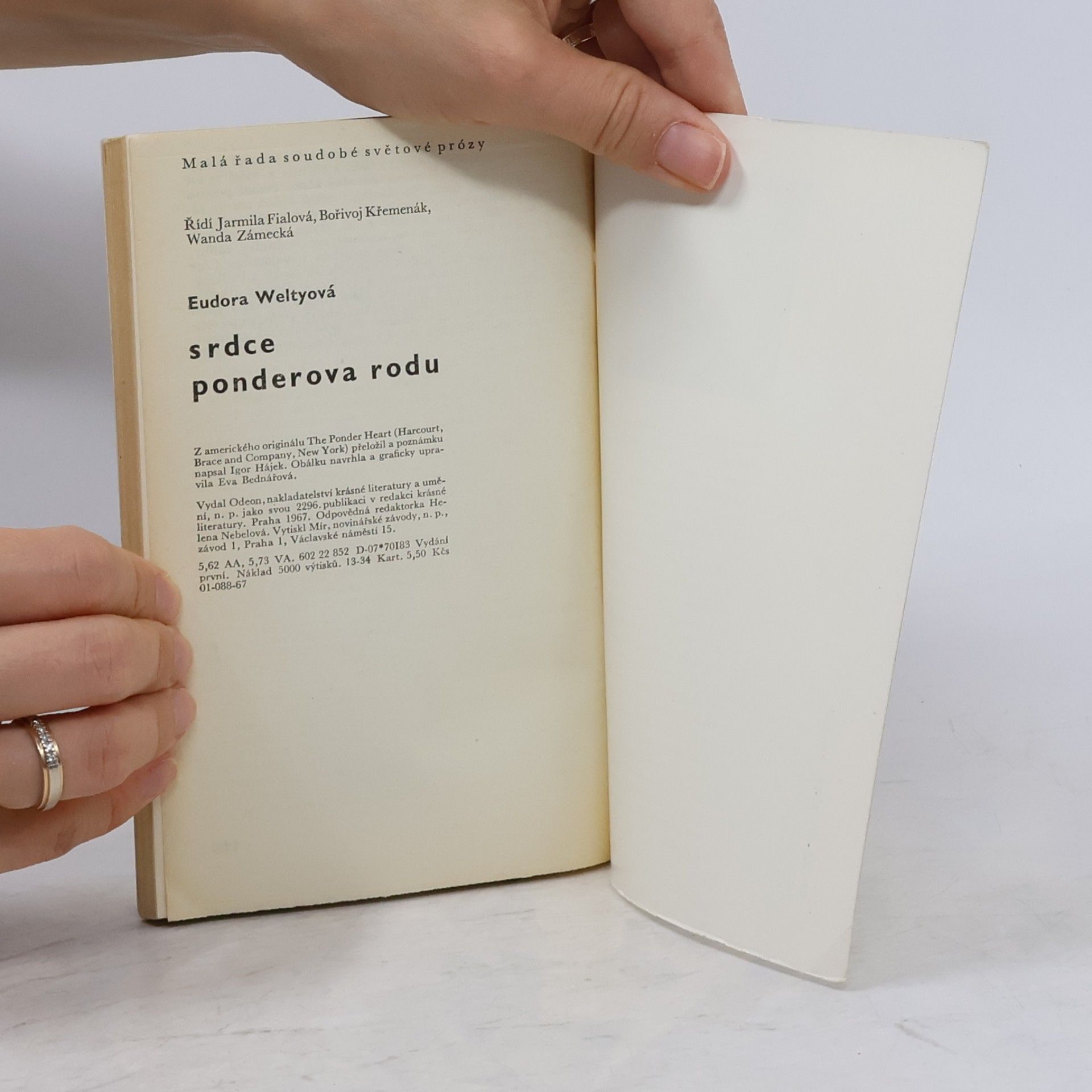 Eudora Welty Srdce Ponderova rodu