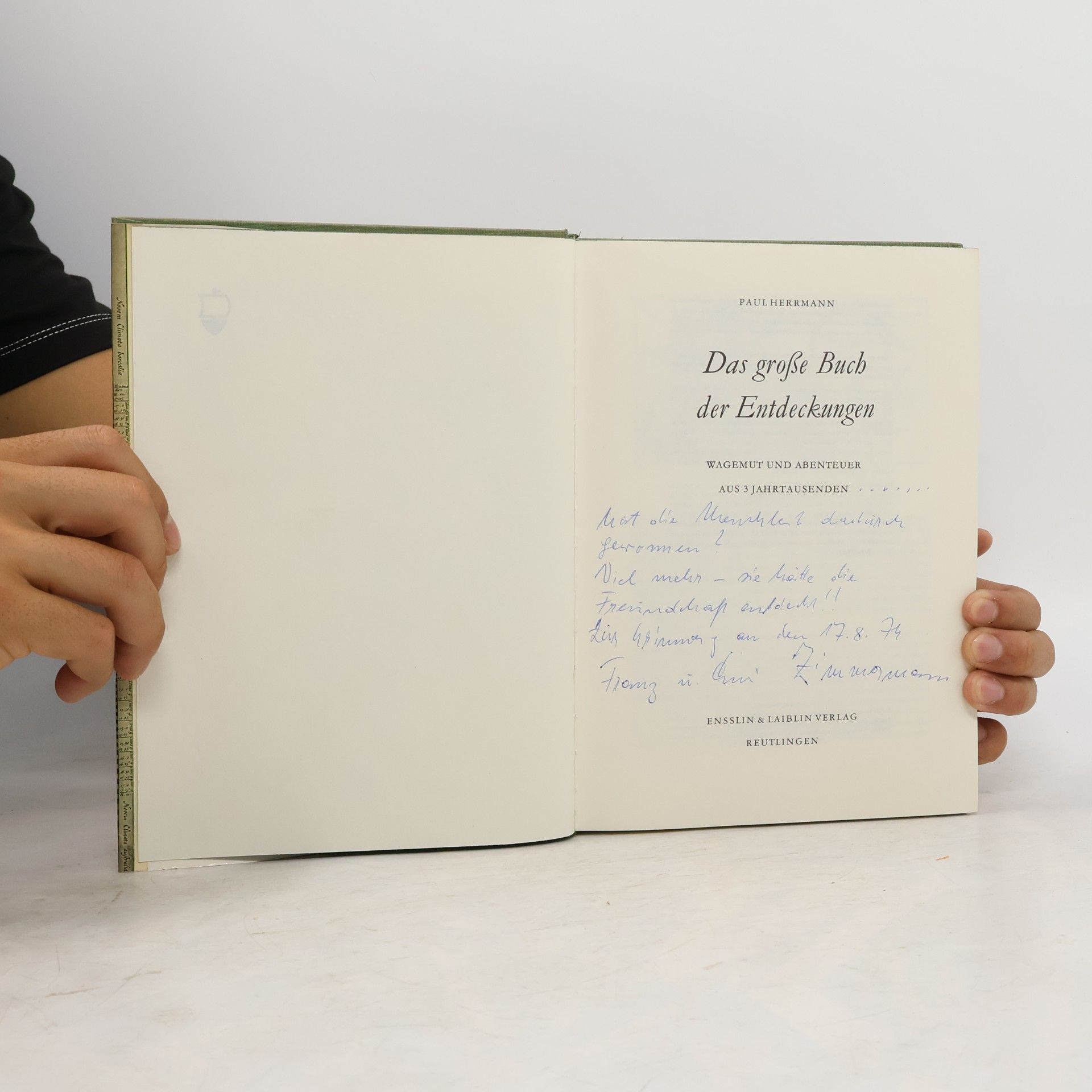 Hermann Paul Das große Buch der Entdeckungen