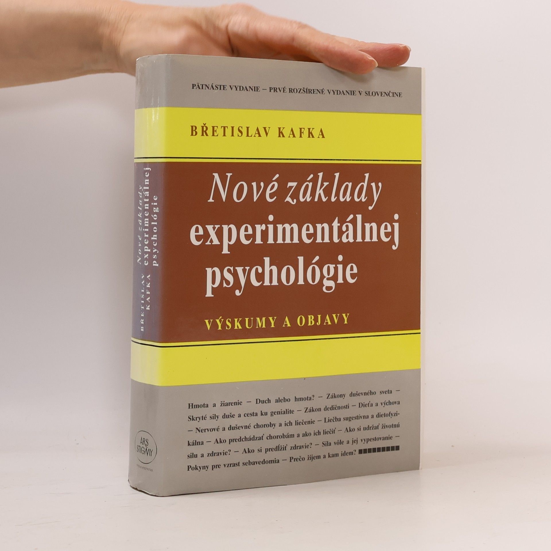 Břetislav Kafka Nové základy experimentálnej psychológie