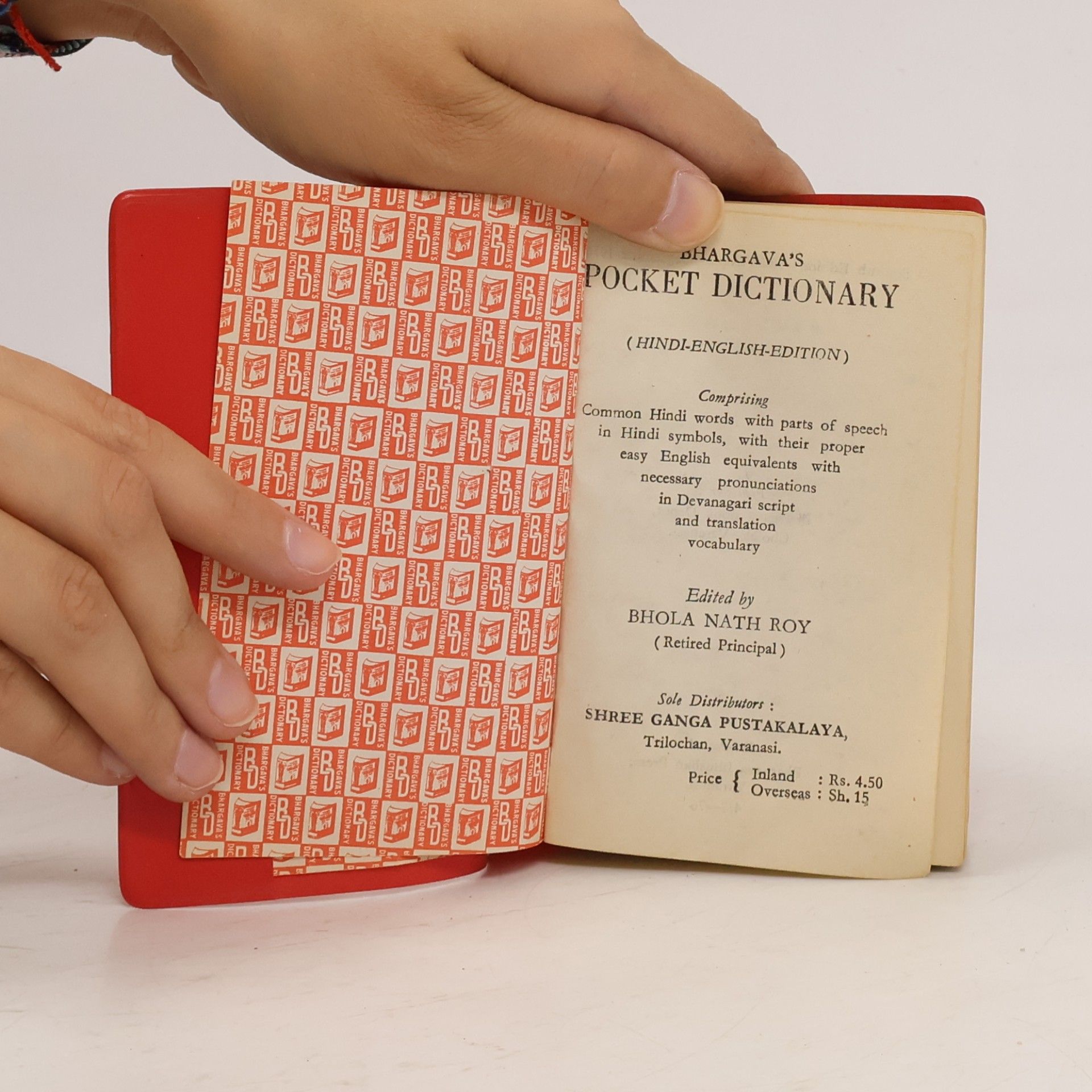 Bhola Nath Roy Bhargava´s Pocket Dictionary Hindi-English