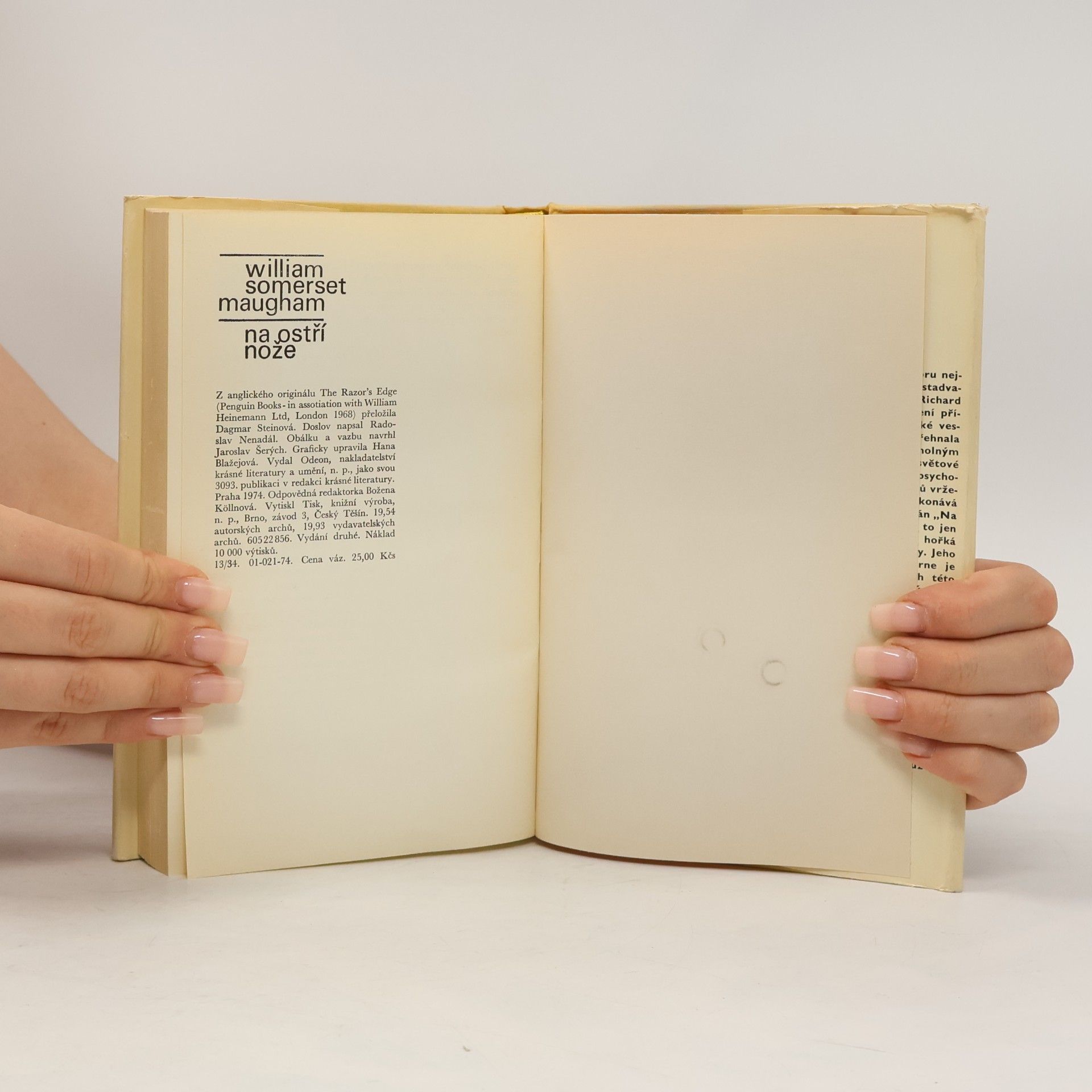 William Somerset Maugham Na ostří nože