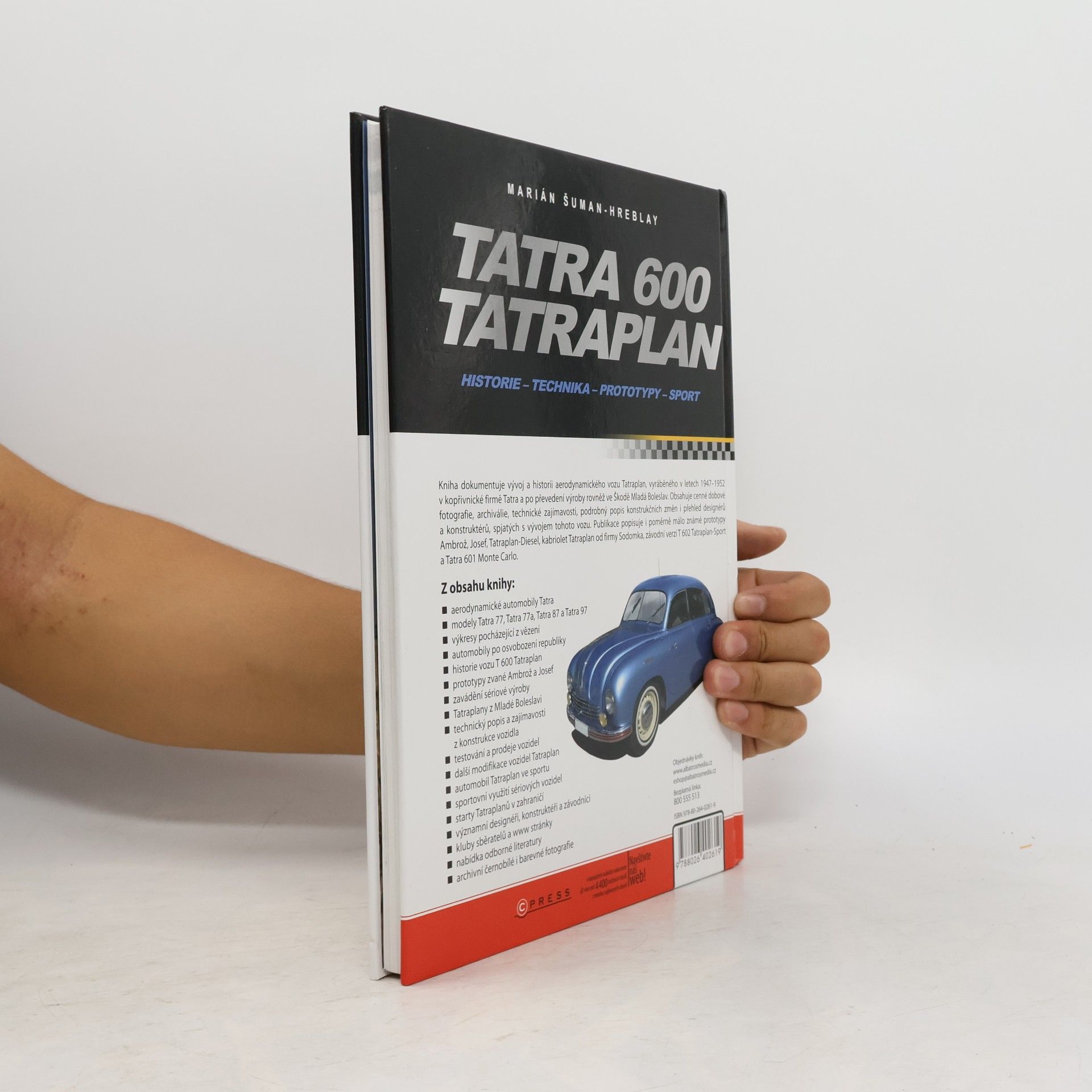 Marián Šuman-Hreblay Tatra 600 Tatraplan : historie, technika, prototypy, sport