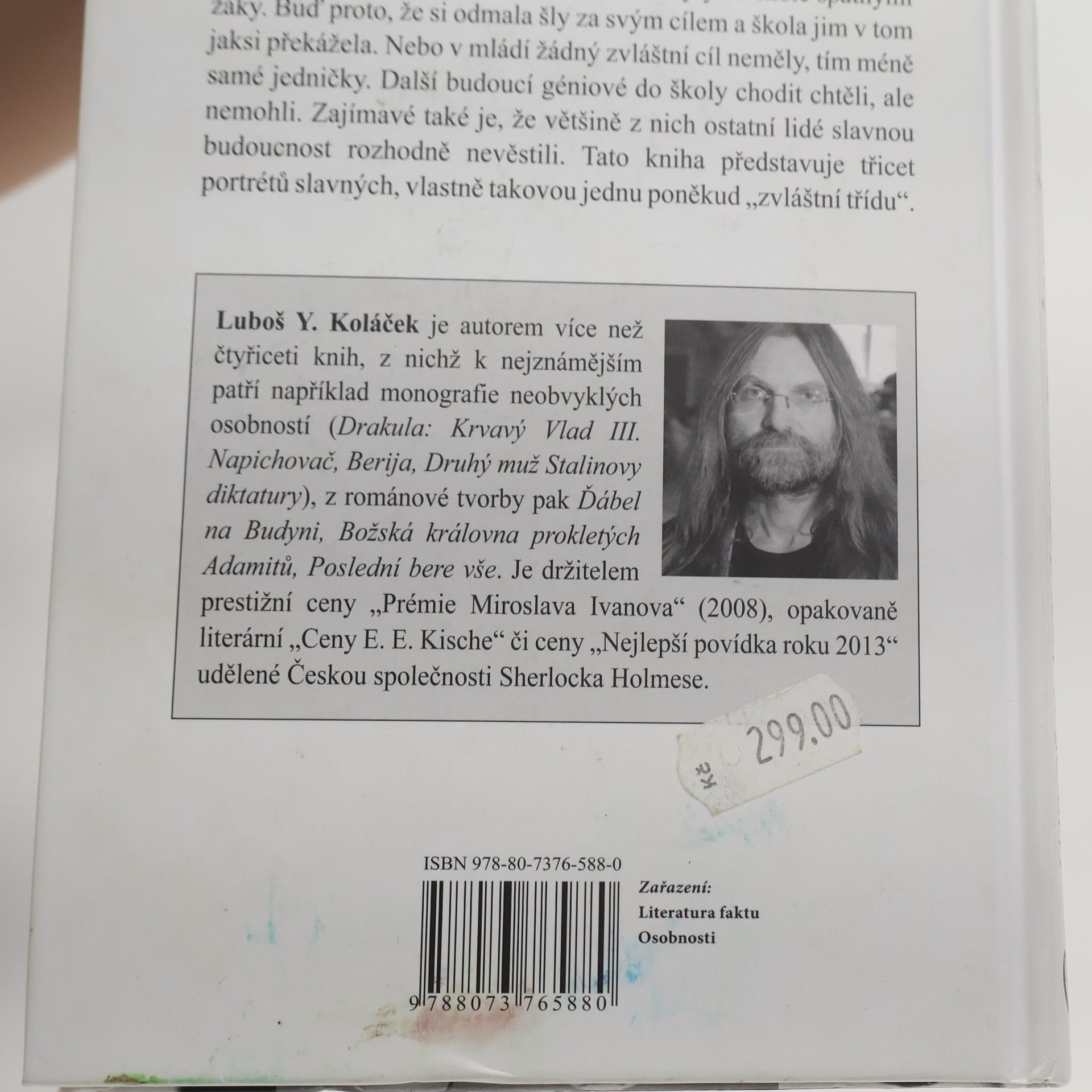 Luboš Y. Koláček Neslavná mládí slavných