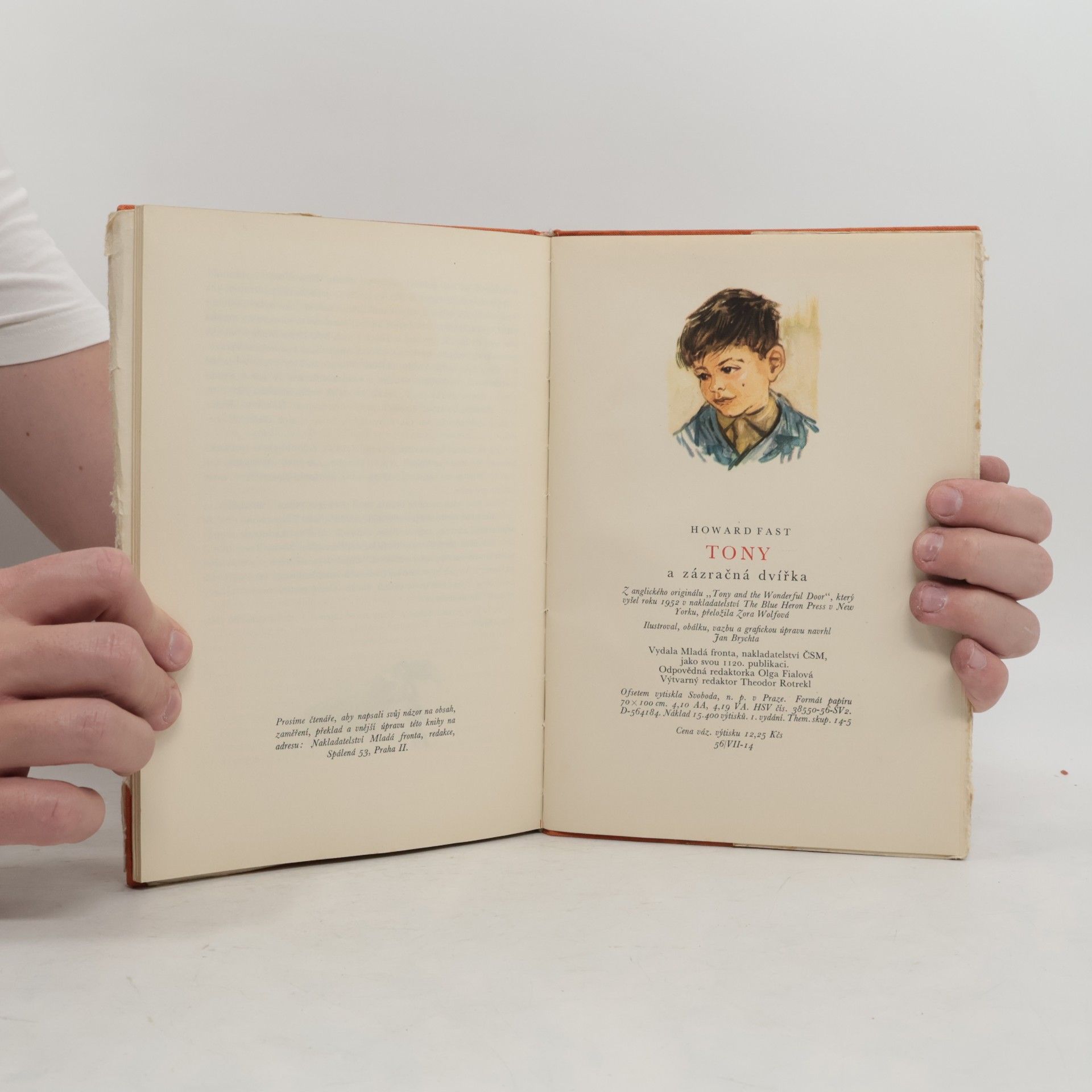 Howard Fast Tony a zázračná dvířka