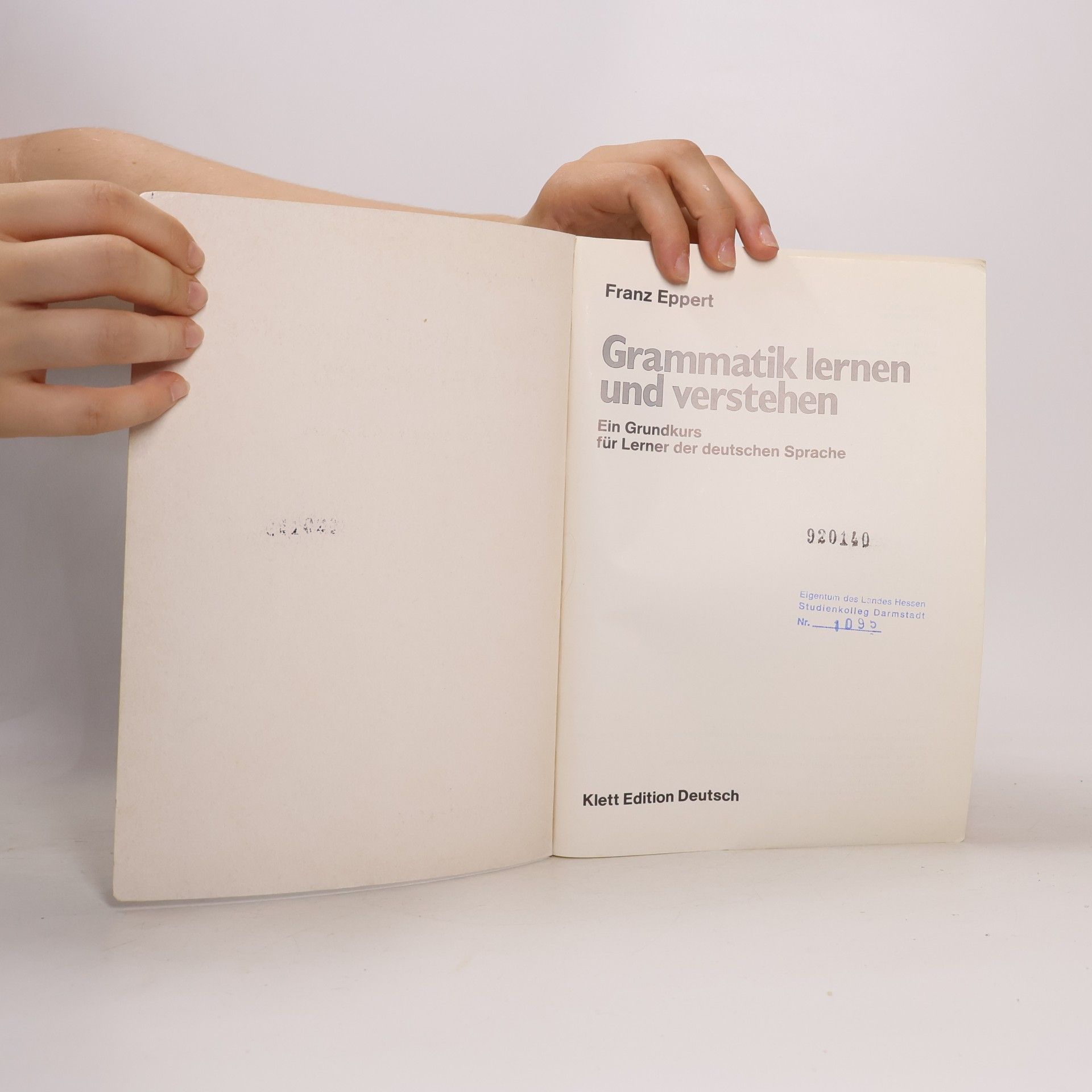 Franz Eppert Grammatik lernen und verstehen