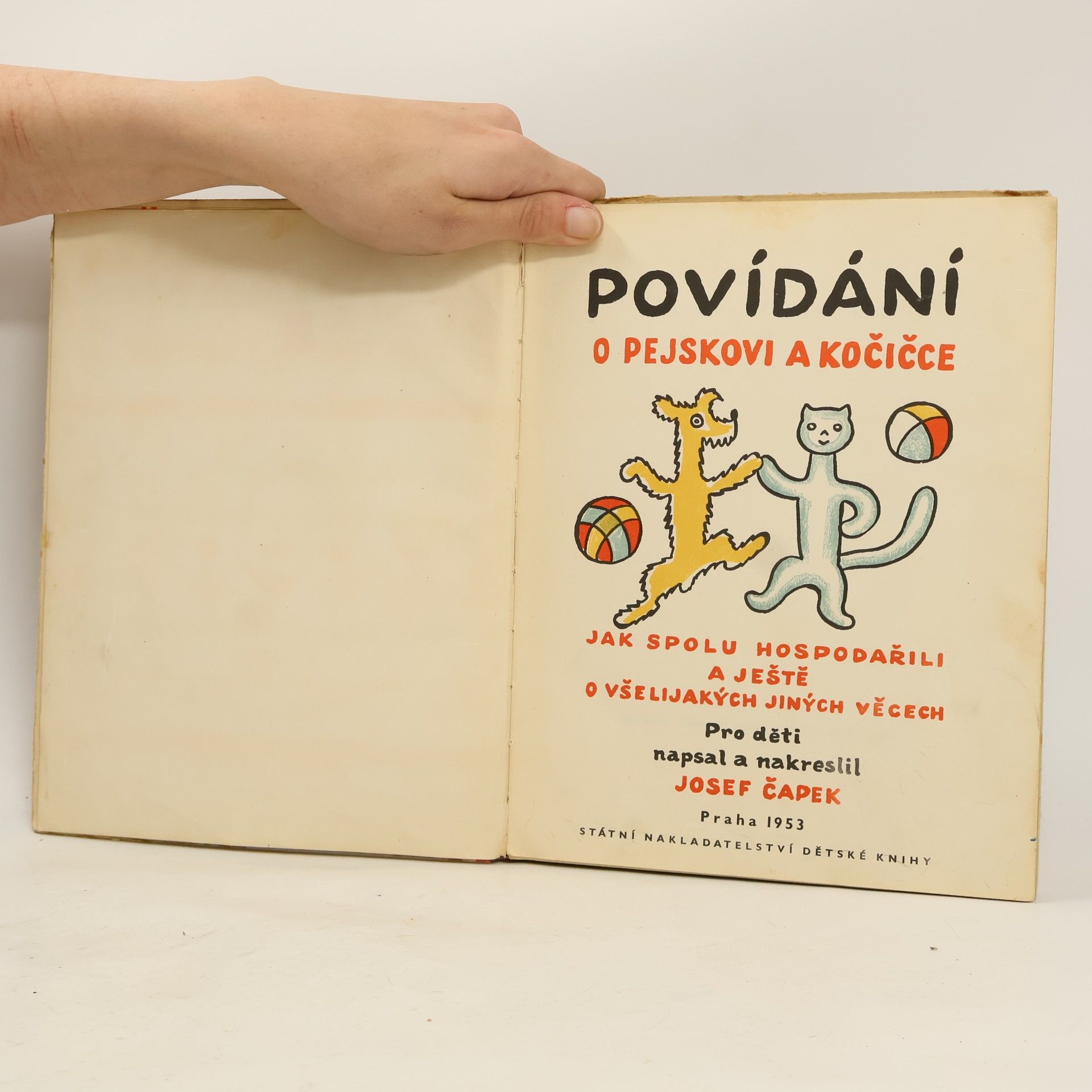 Josef Čapek Povídání o pejskovi a kočičce