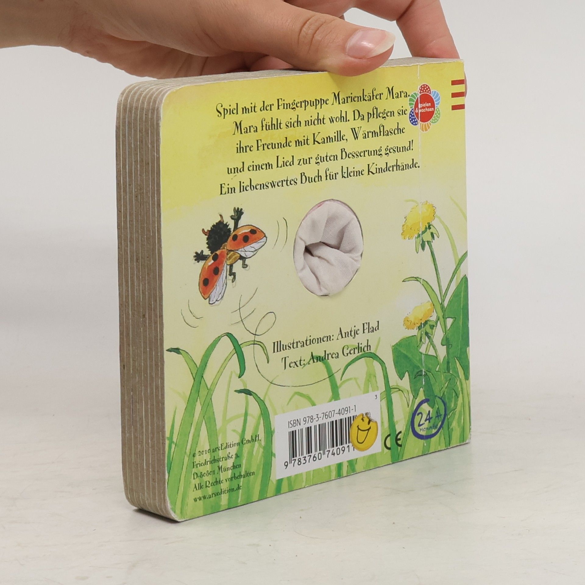 Antje Flad Mein Fingerpuppenbuch mit Marienkäfer Mara