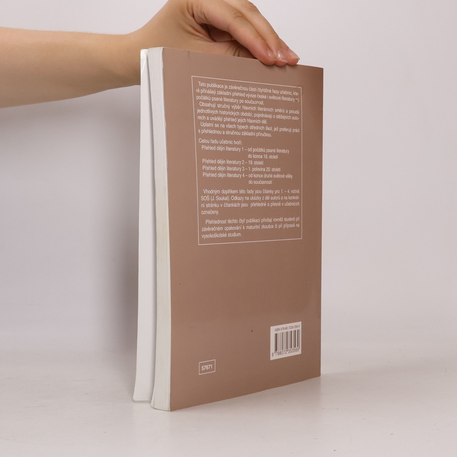 Josef Soukal Přehled dějin literatury 4 pro střední školy -- od konce druhé světové války do současnosti
