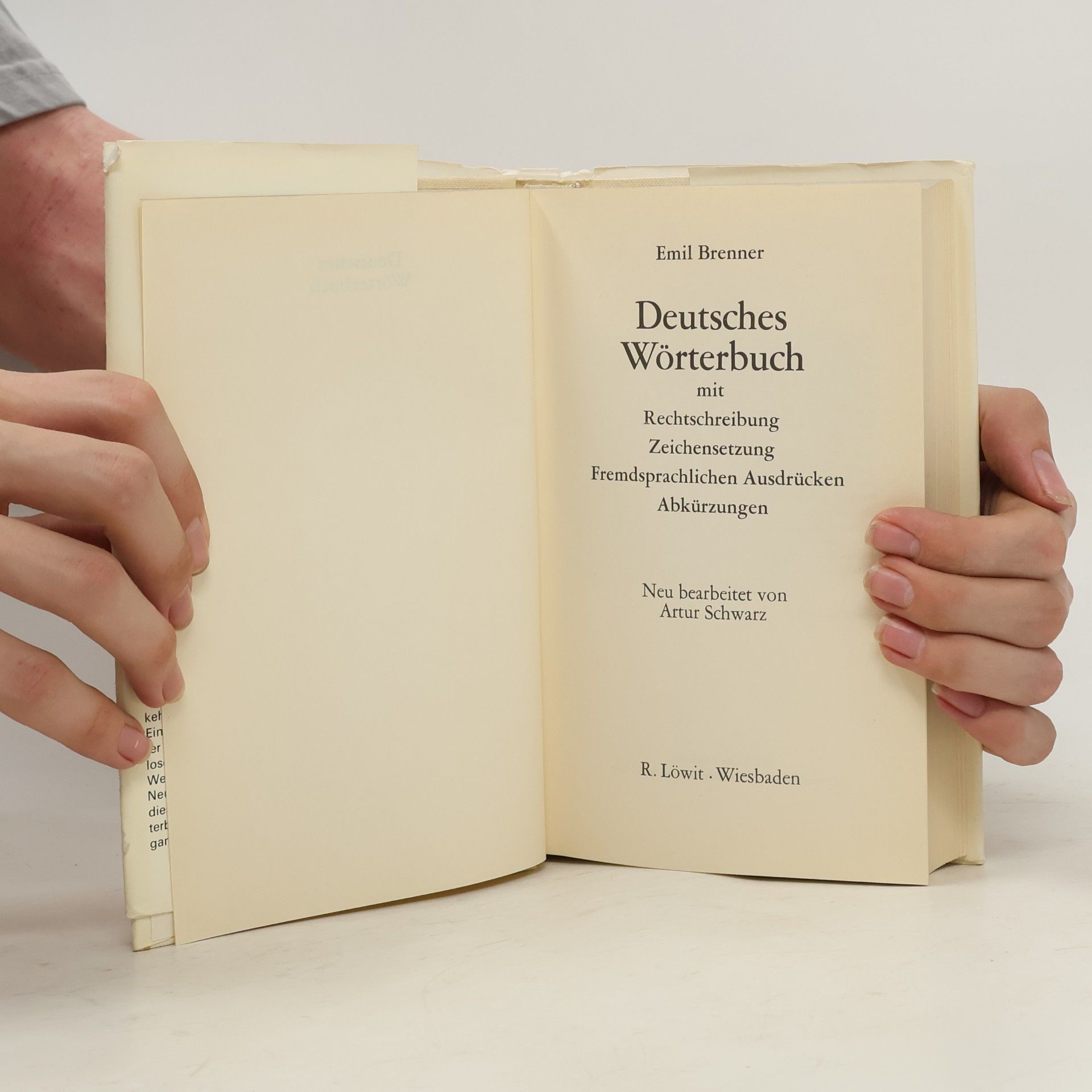 Emil Brenner Deutsches Wörterbuch: Rechtschreibung