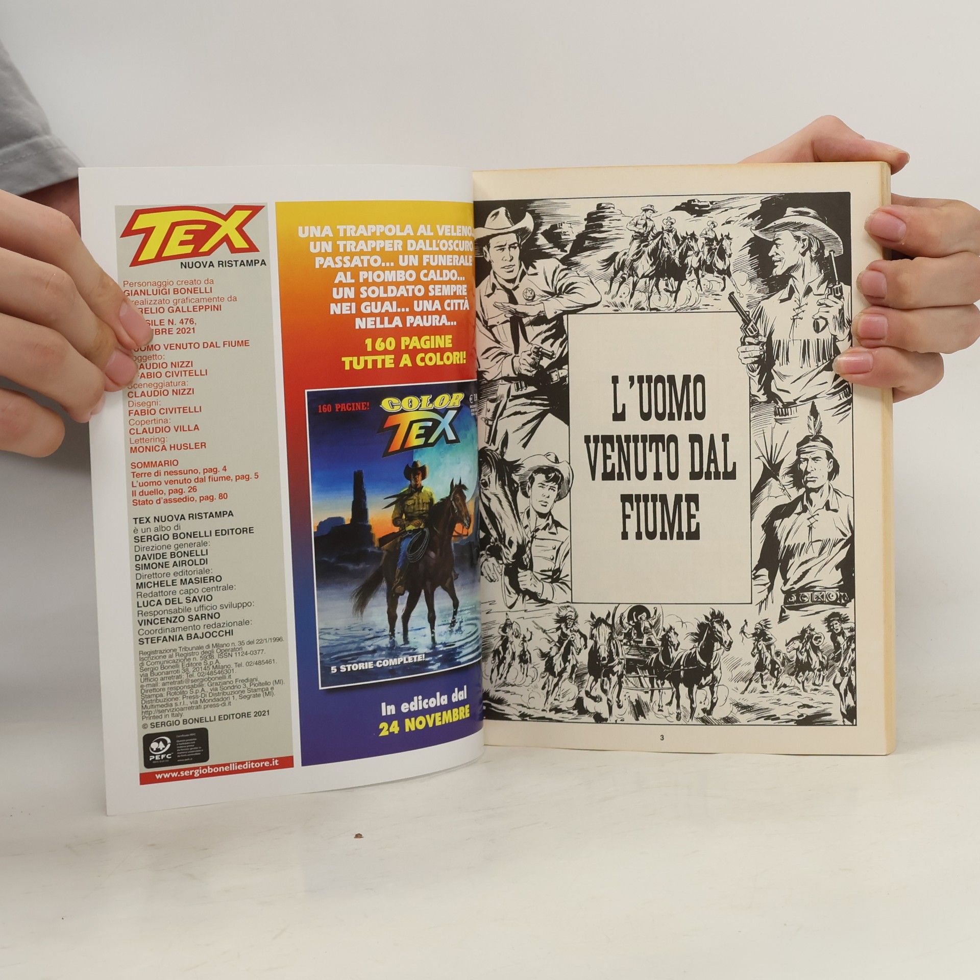 Kolektiv autorů Tex 476. L'uomo Venuto dal Fiume